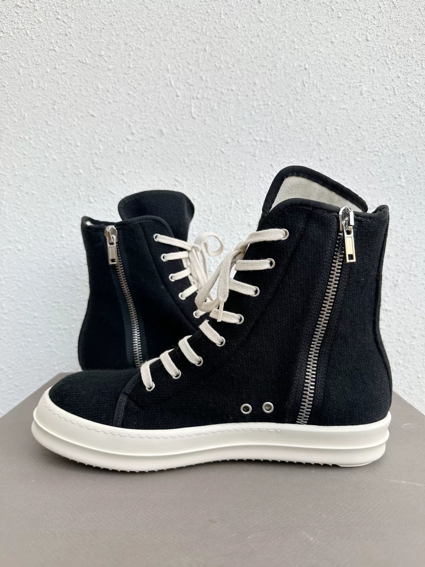 Rick Owens Drkshdw Rick Owens RO High-Top Black White Size US 10 / EU 43 - 5 Thumbnail