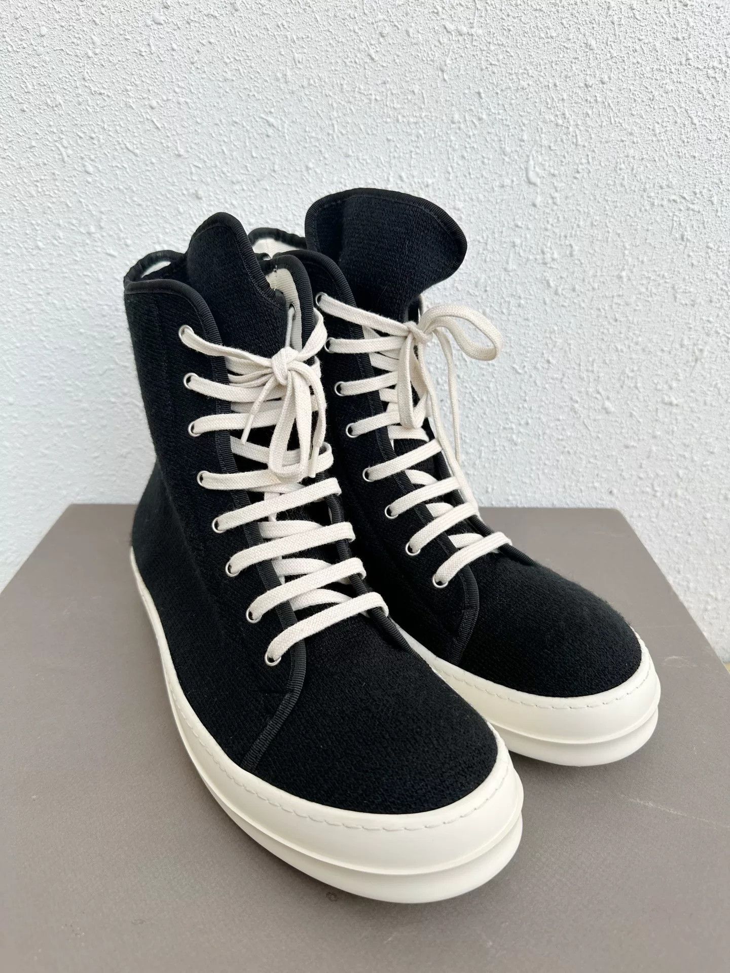 Rick Owens Drkshdw Rick Owens RO High-Top Black White Size US 10 / EU 43 - 2 Thumbnail