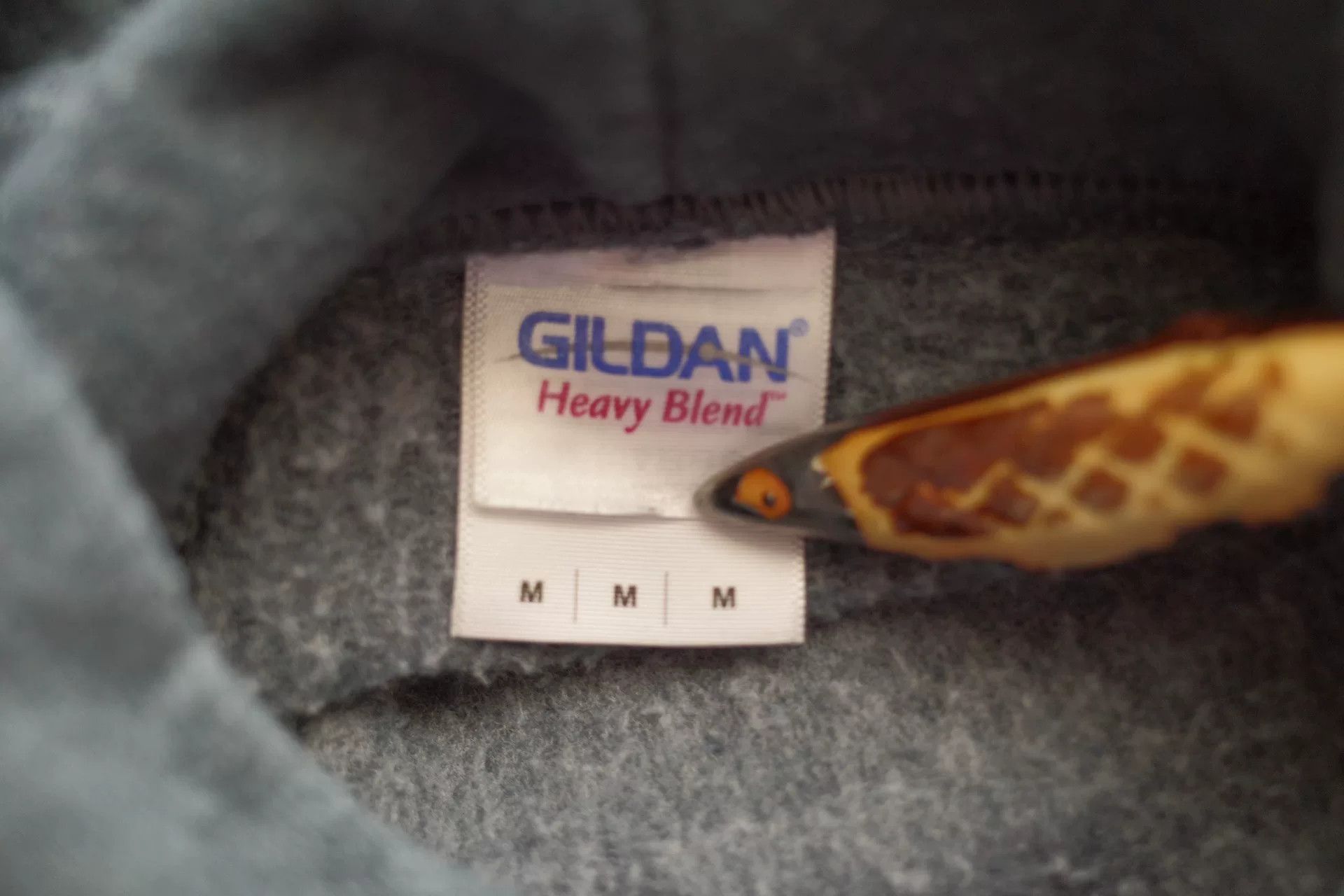 Vintage Vintage Gildan 90s Washed Blue Lightning Hoodie Size US M / EU 48-50 / 2 - 6 Thumbnail