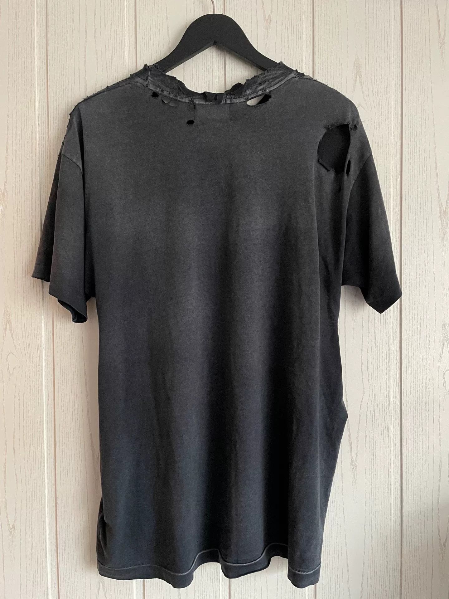 Enfants Riches Deprimes ERD Washed Black Distressed Short Sleeve Size US M / EU 48-50 / 2 - 2 Thumbnail