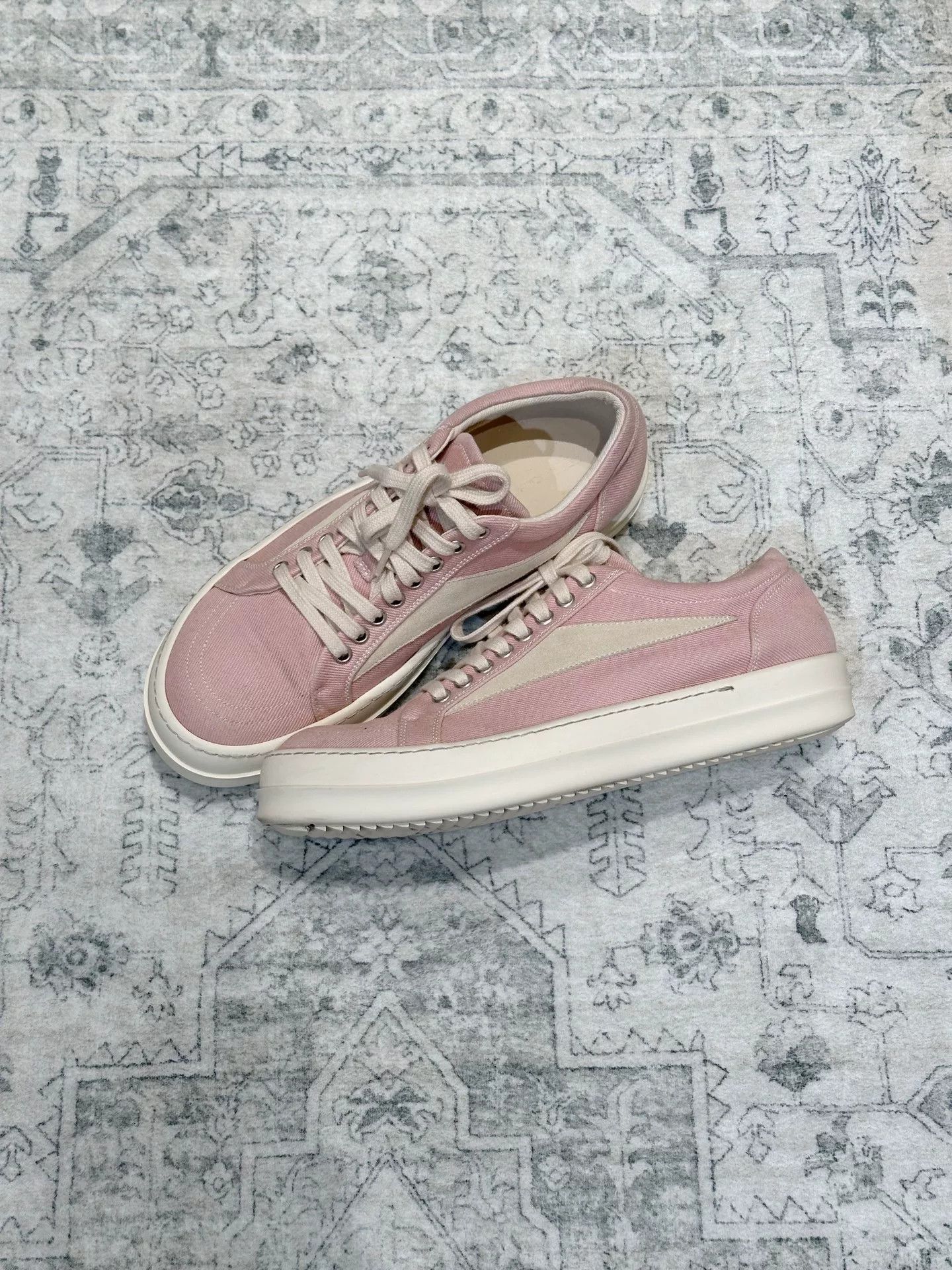 Rick Owens Rick Owens x Vans Canvas Pink Shoes Size US 8.5 / EU 41-42 - 3 Thumbnail
