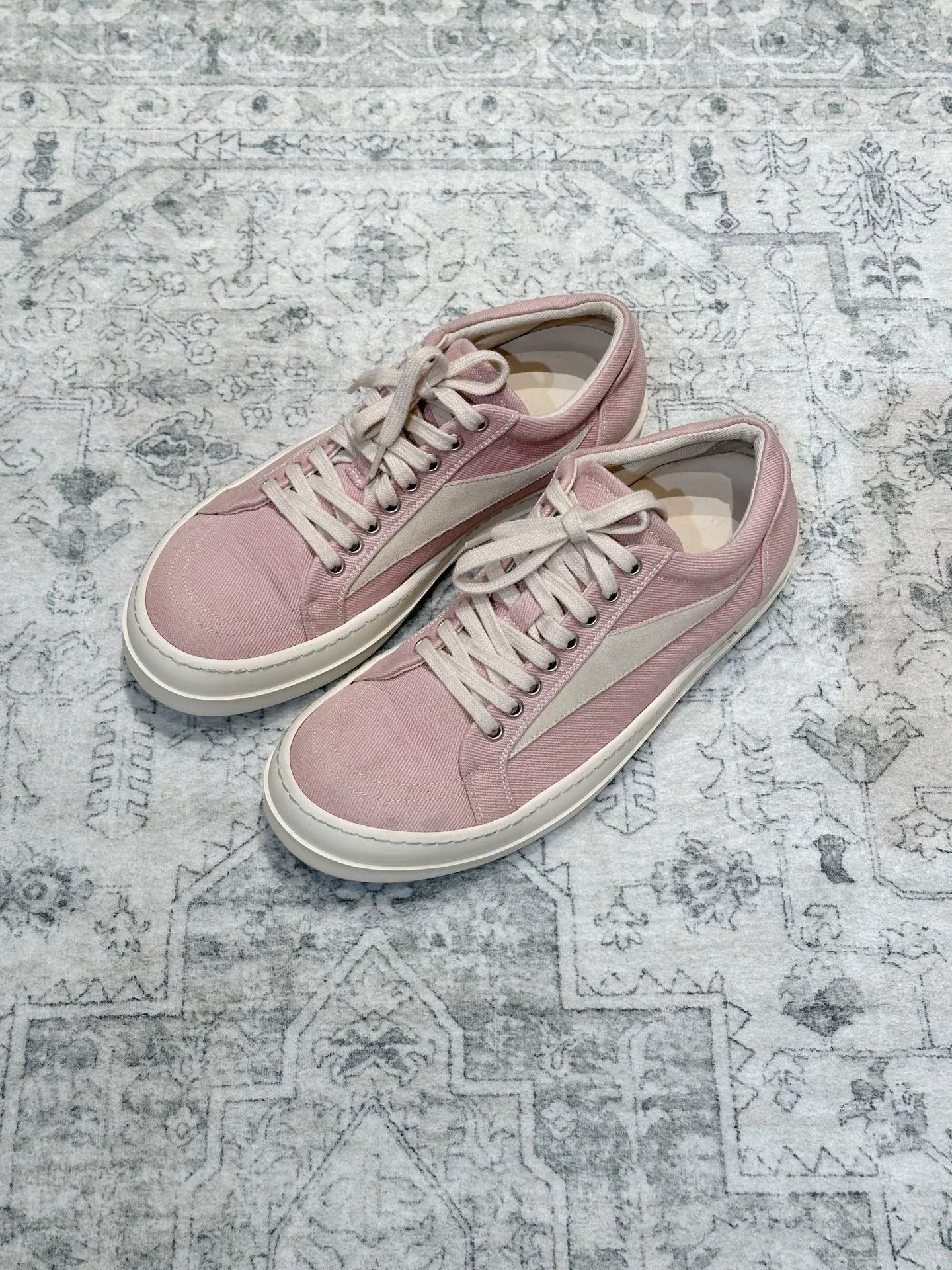 Rick Owens Rick Owens x Vans Canvas Pink Shoes Size US 8.5 / EU 41-42 - 4 Thumbnail