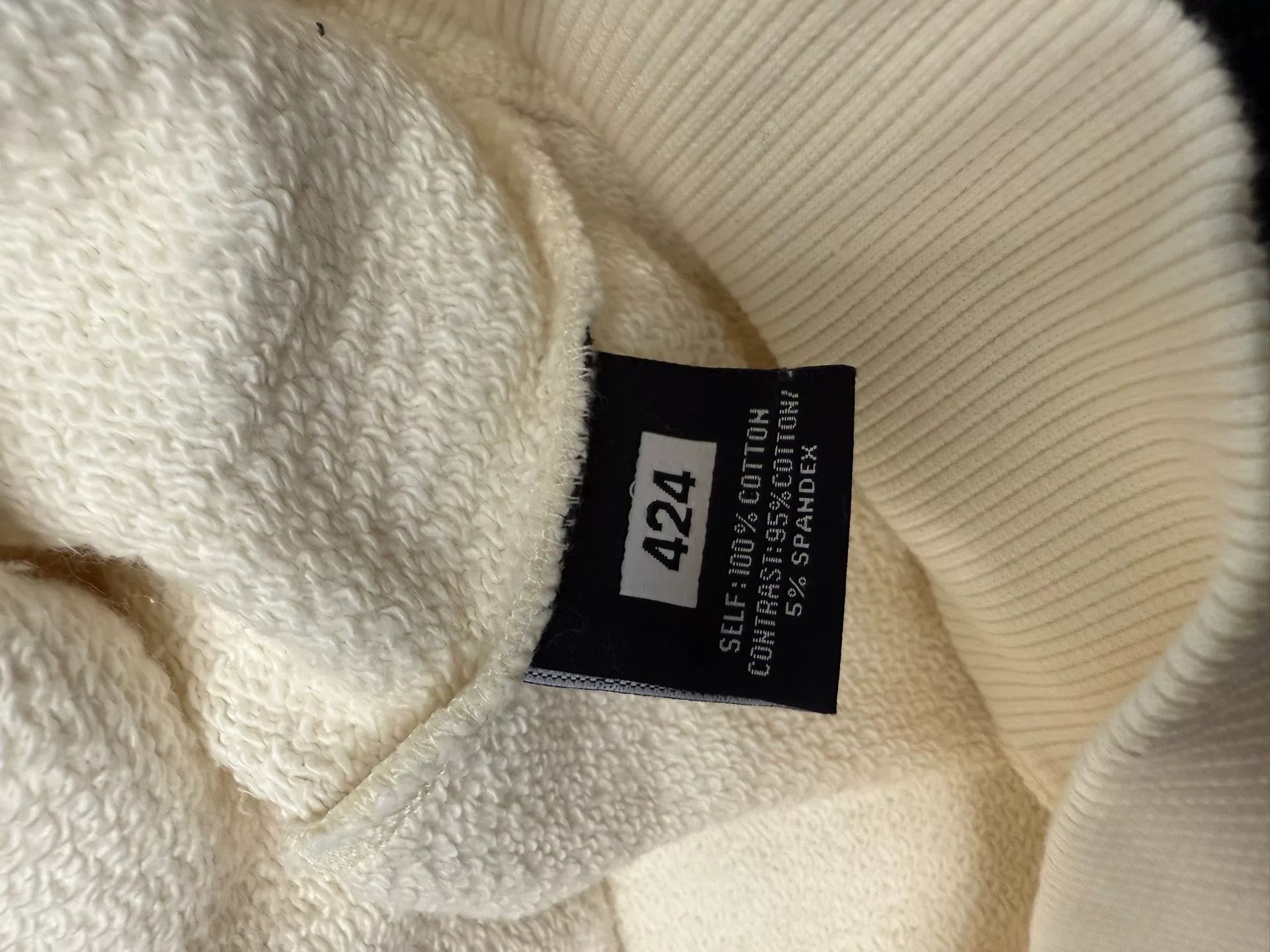 424 424 White Pullover Hoodie M Size US M / EU 48-50 / 2 - 6 Thumbnail