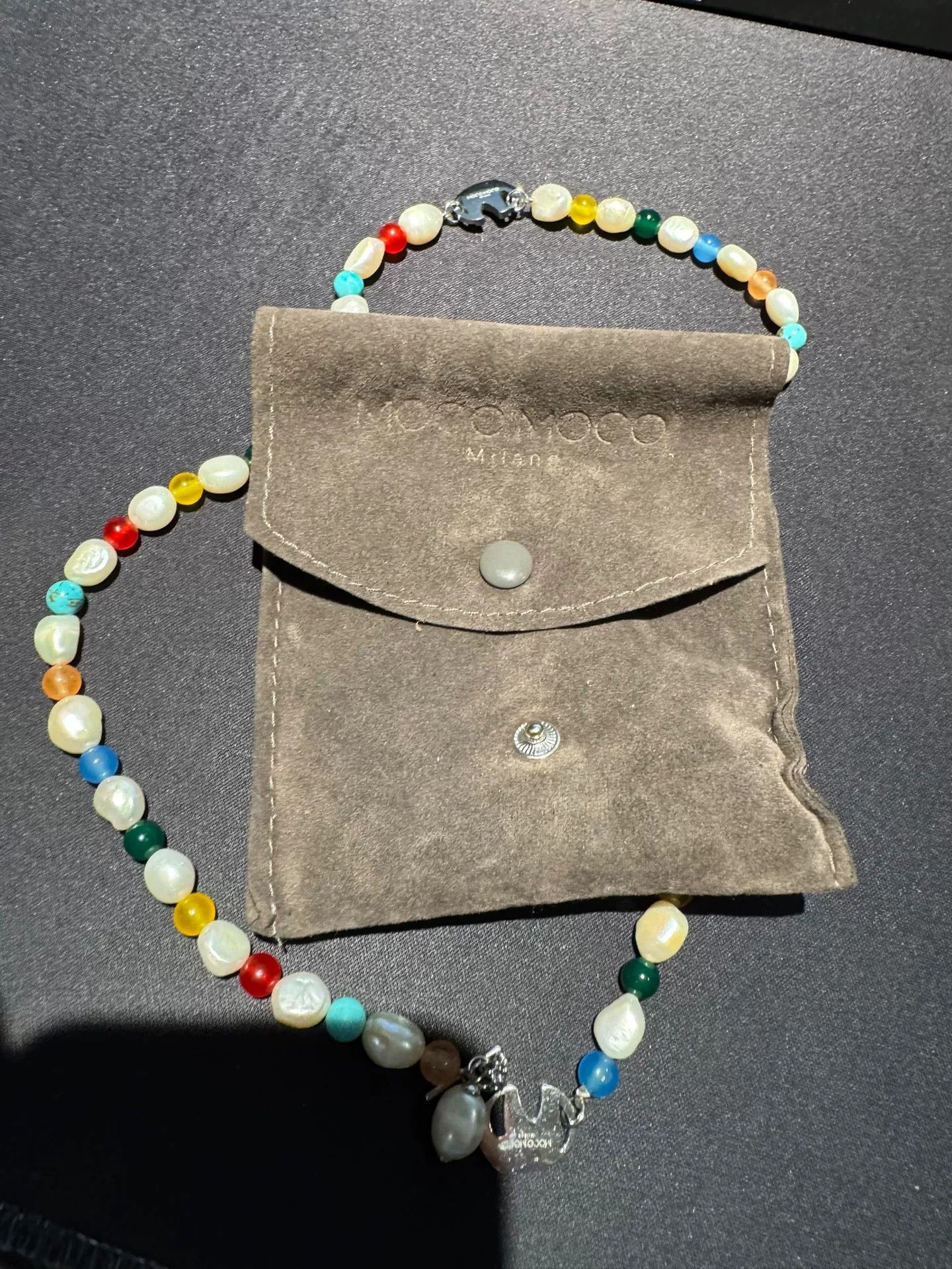 Japanese Brand Moco Moco Milano Gemstone Pearl Necklace Size ONE SIZE - 3 Thumbnail