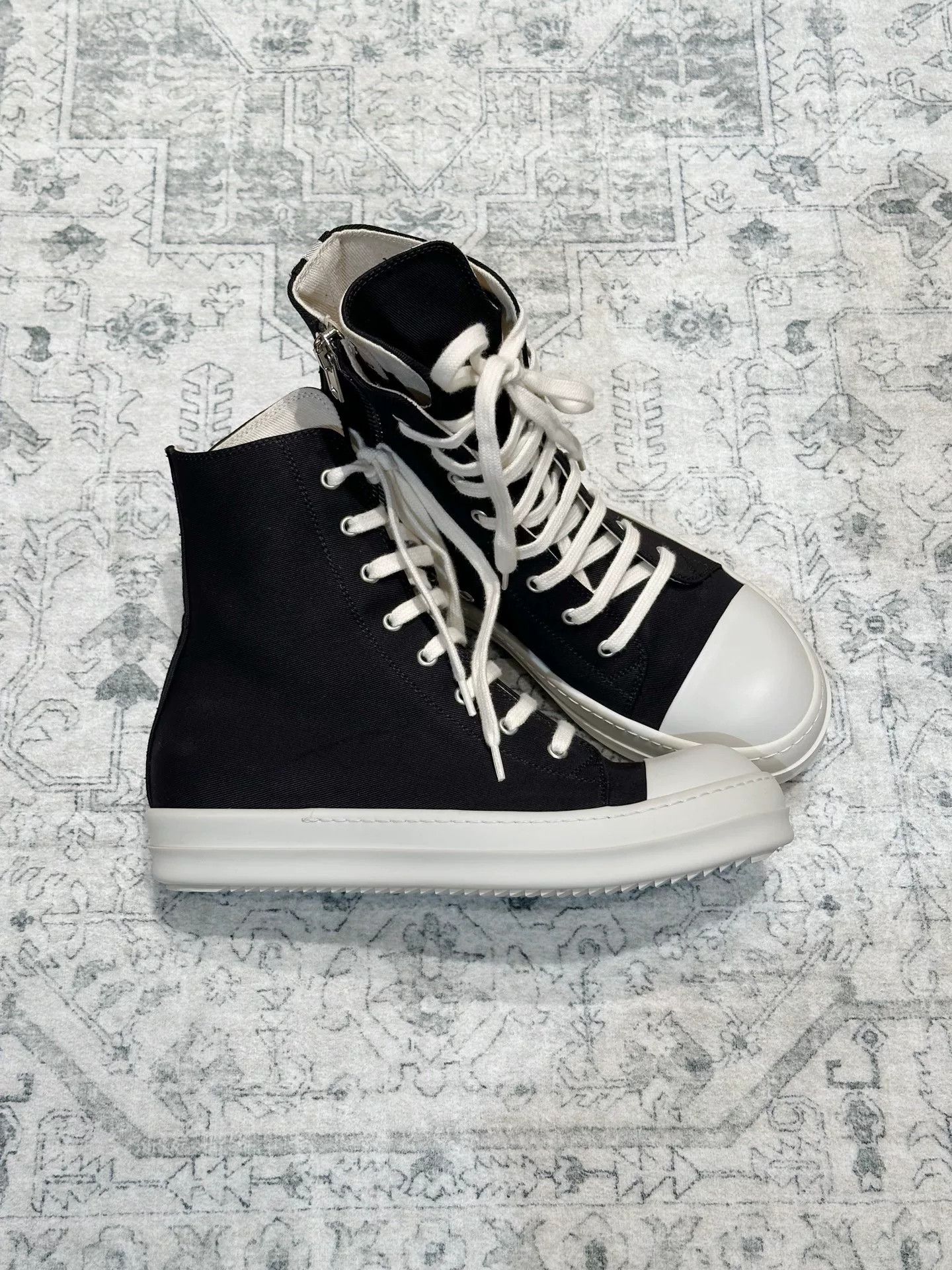 Rick Owens Drkshdw Rick Owens Drkshdw Canvas Sneakers Size US 7.5 / EU 40-41 - 4 Thumbnail