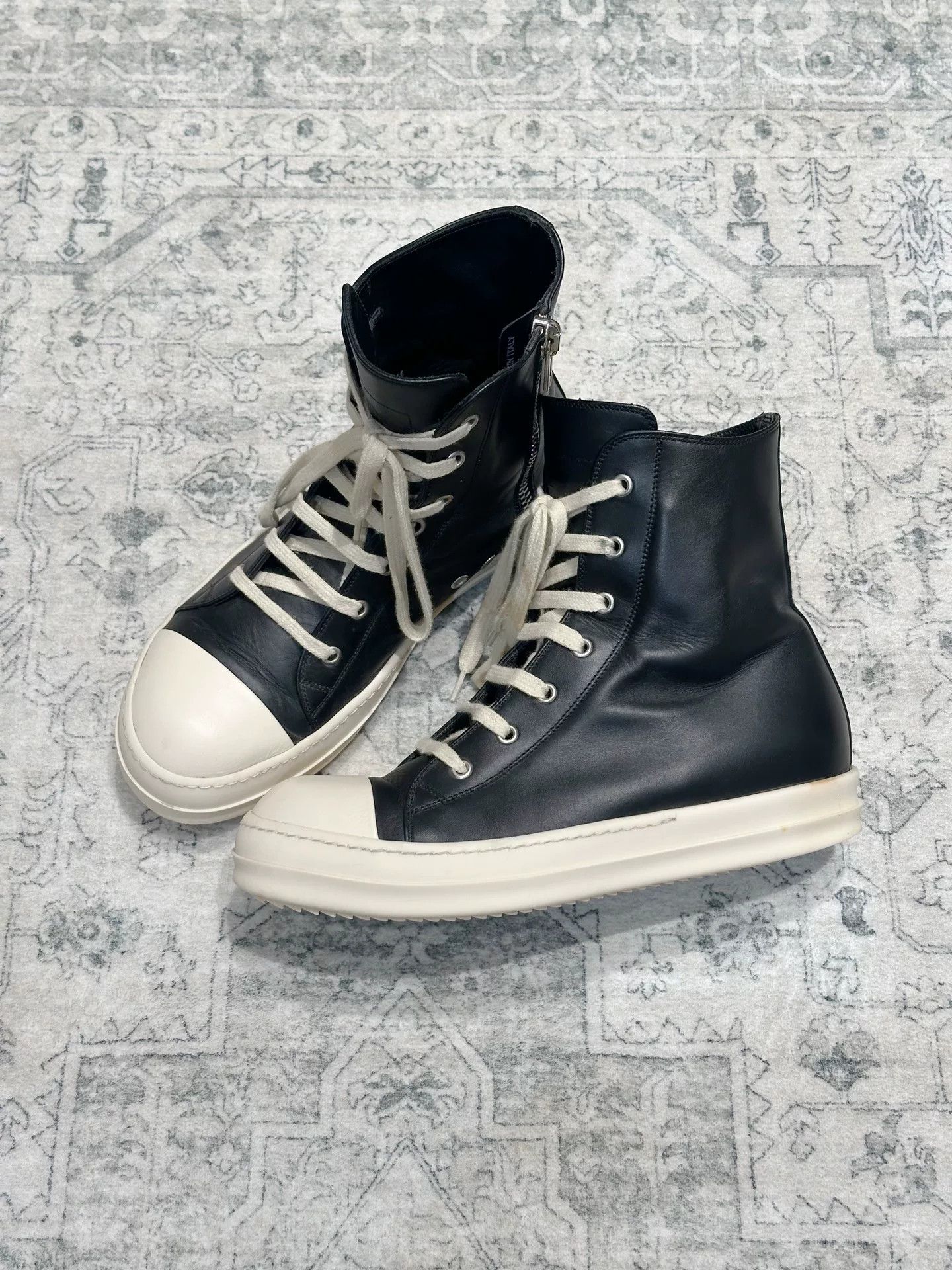 Rick Owens Rick Owens x Converse Leather High-Top Size US 7 / EU 40 - 4 Thumbnail