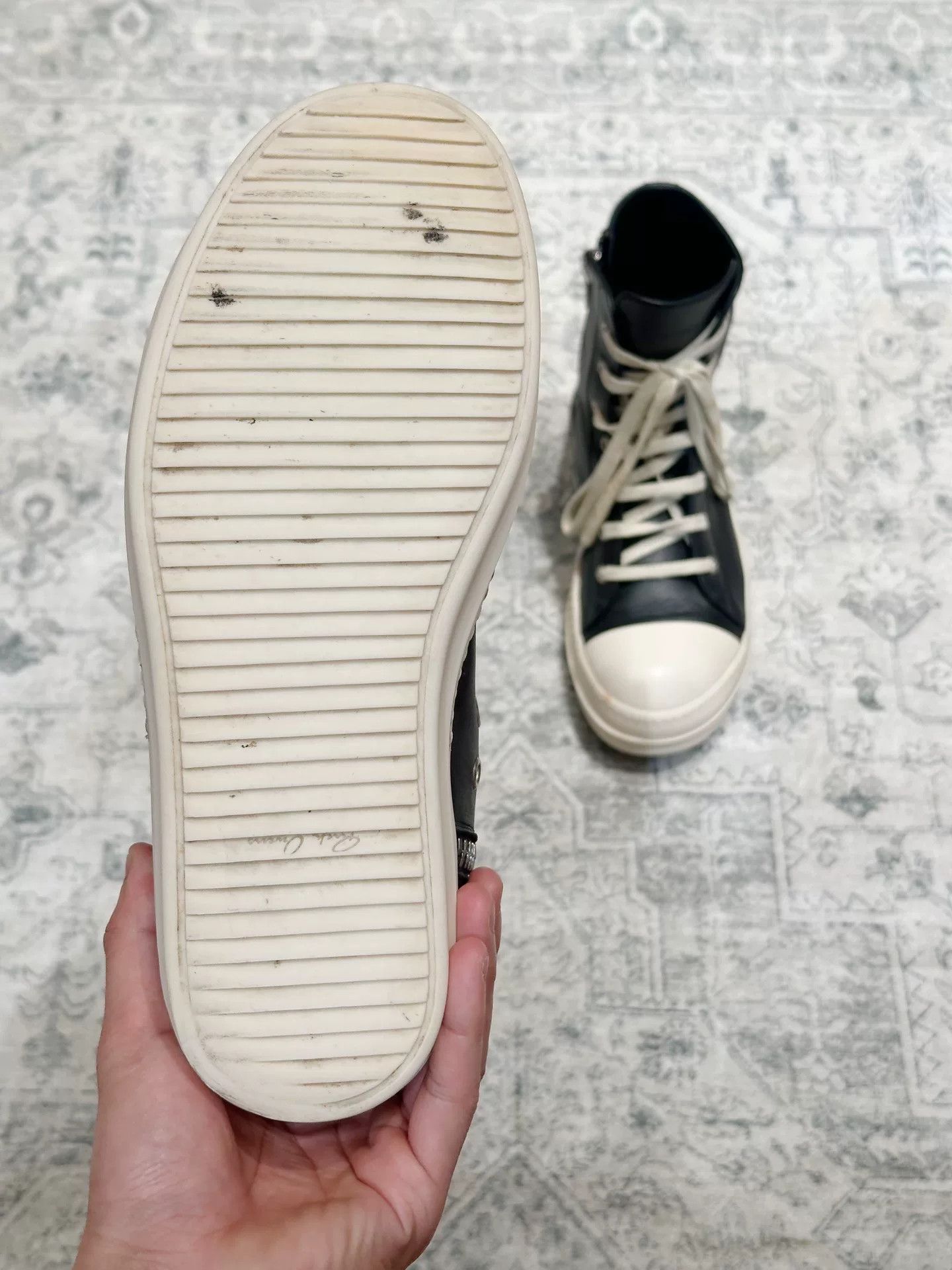 Rick Owens Rick Owens x Converse Leather High-Top Size US 7 / EU 40 - 8 Thumbnail