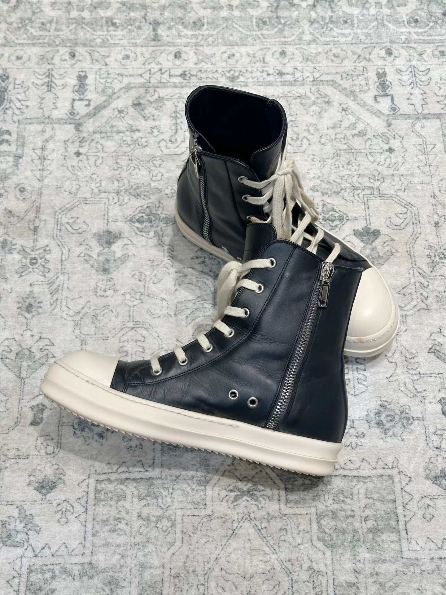 Rick Owens Rick Owens x Converse Leather High-Top Size US 7 / EU 40 - 5 Thumbnail