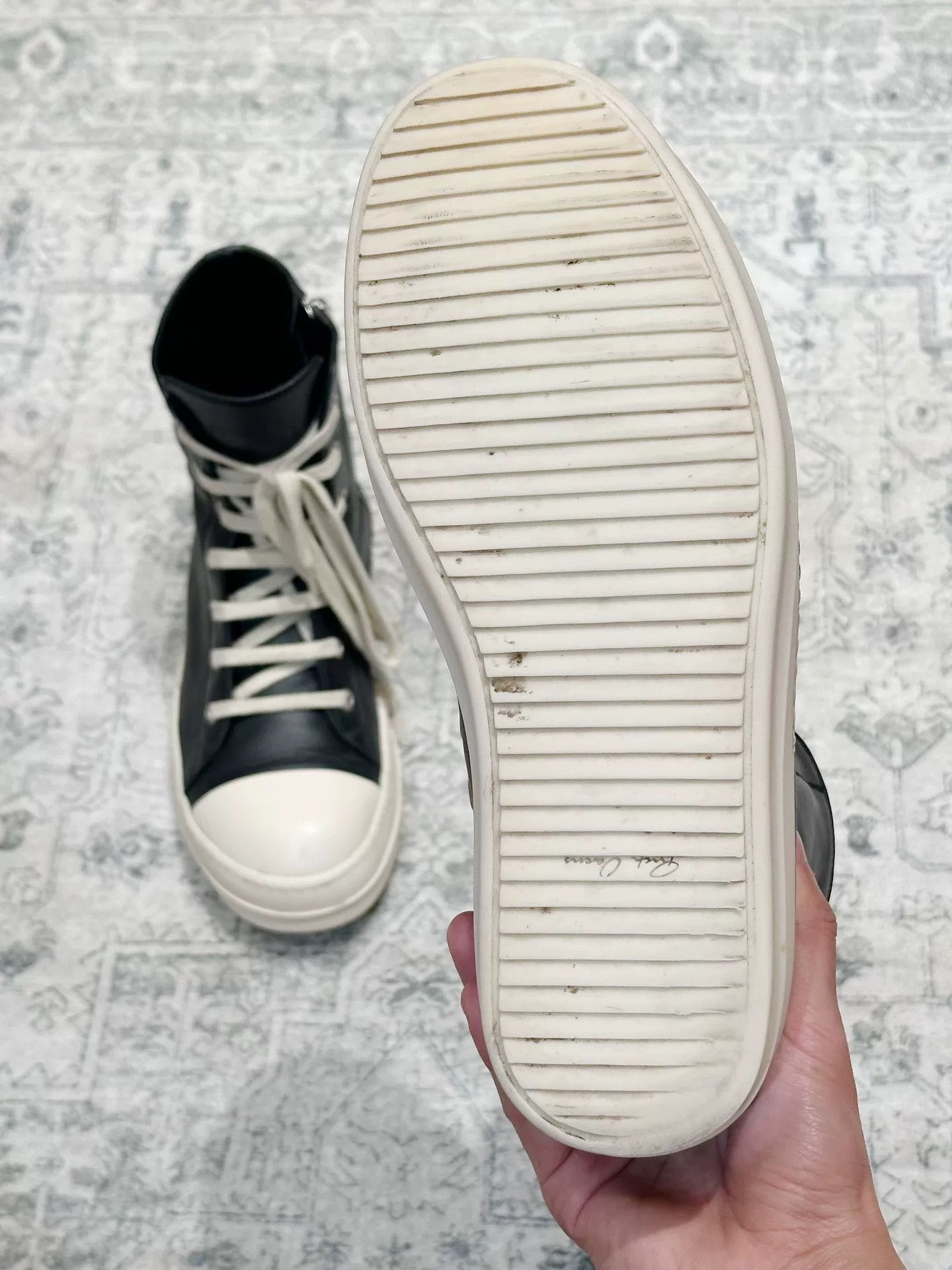 Rick Owens Rick Owens x Converse Leather High-Top Size US 7 / EU 40 - 9 Thumbnail