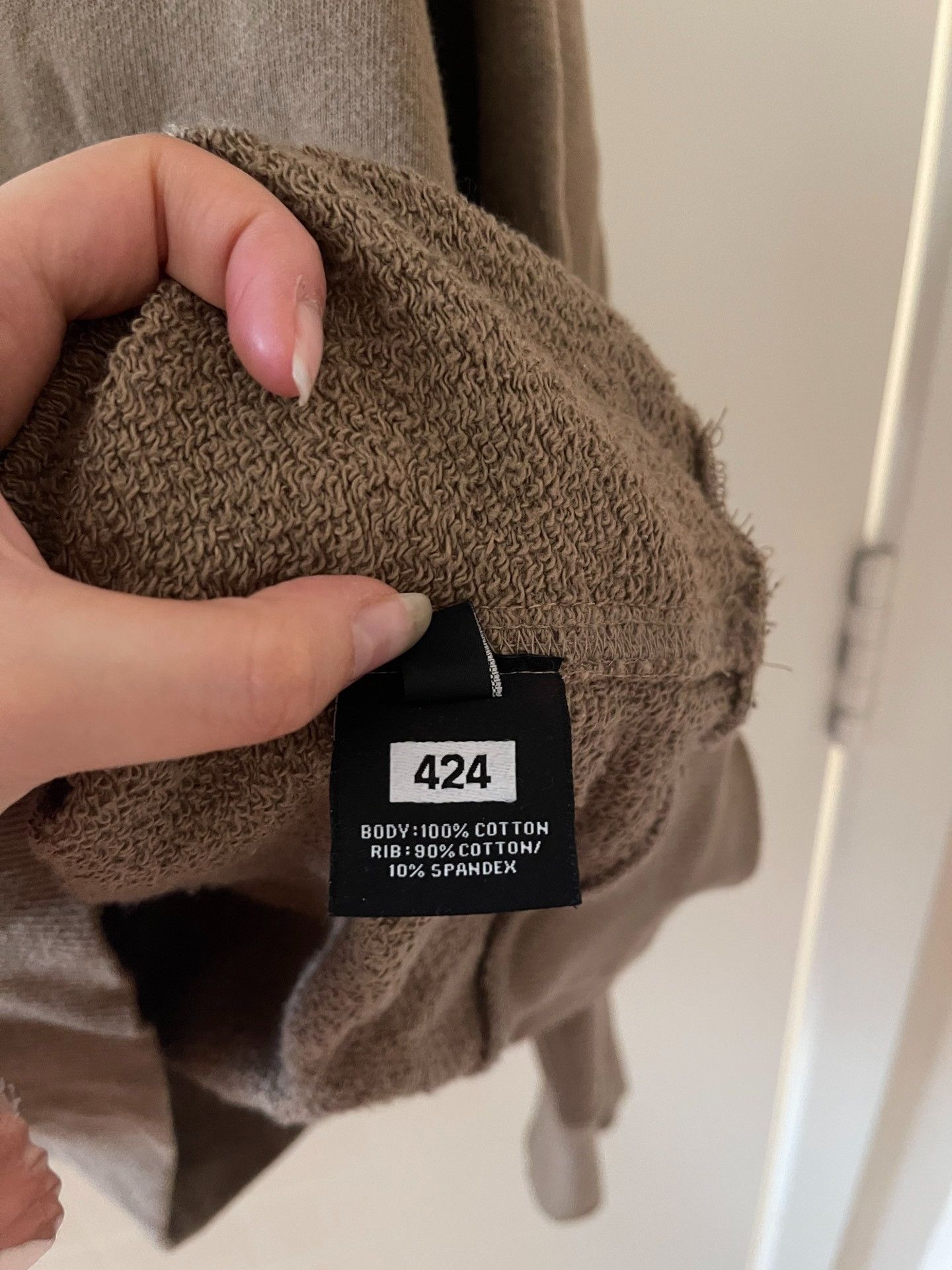 424 Authentic 424 Camel Hoodie Size US L / EU 52-54 / 3 - 5 Thumbnail