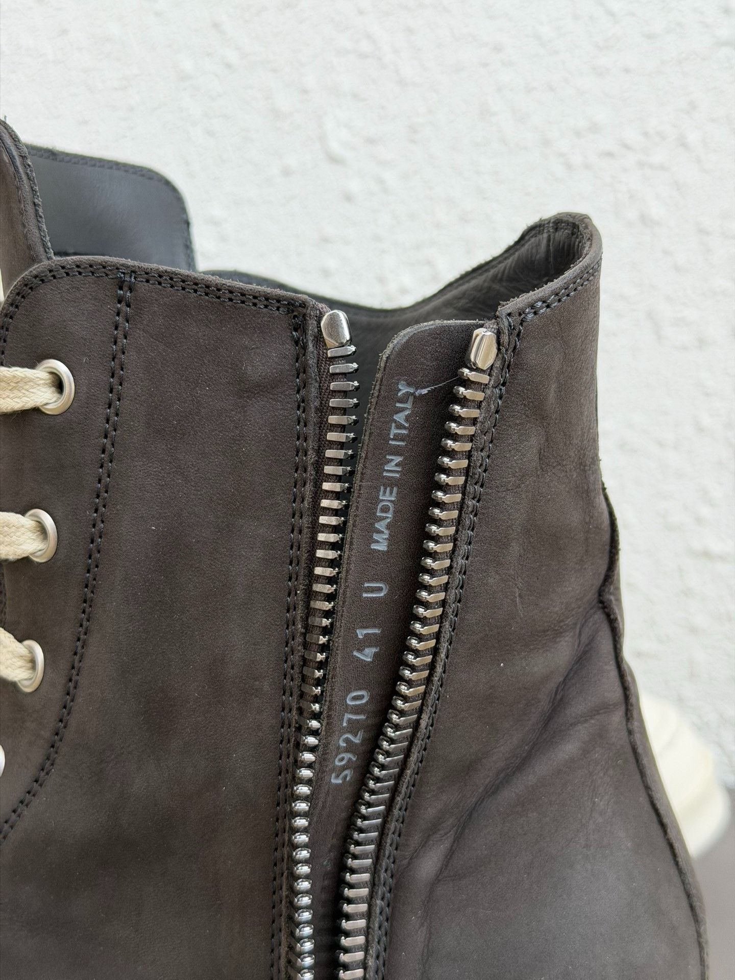 Rick Owens Rick Owens x Converse Gray Suede High-Top Size US 8 / EU 41 - 7 Thumbnail