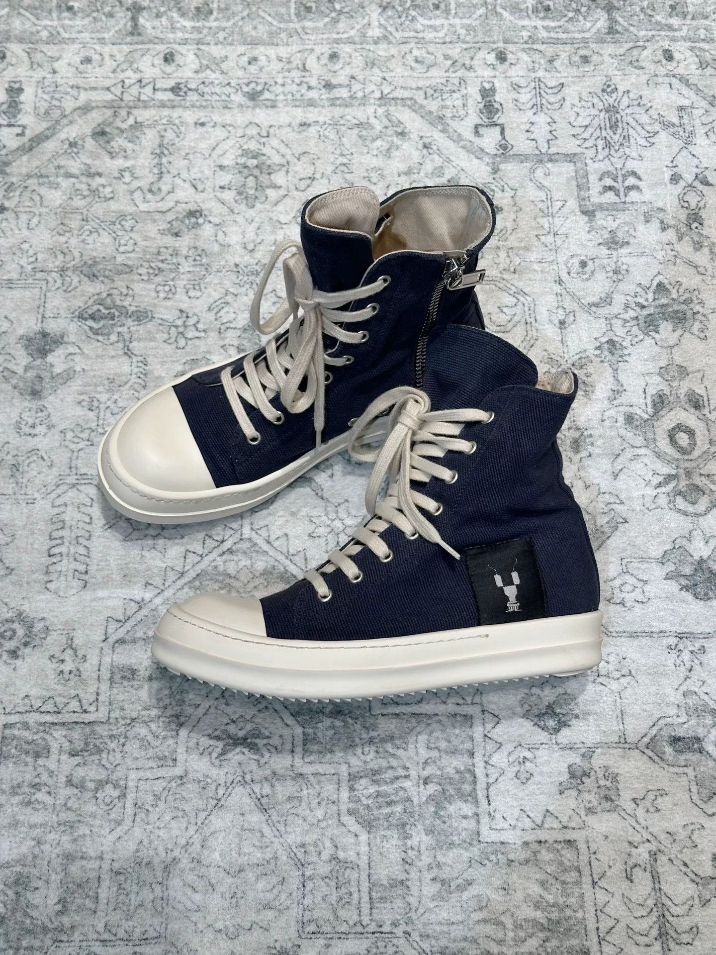 Rick Owens Drkshdw Rick Owens DRKSHDW Canvas High-Top Size US 7 / IT 37 - 4 Thumbnail
