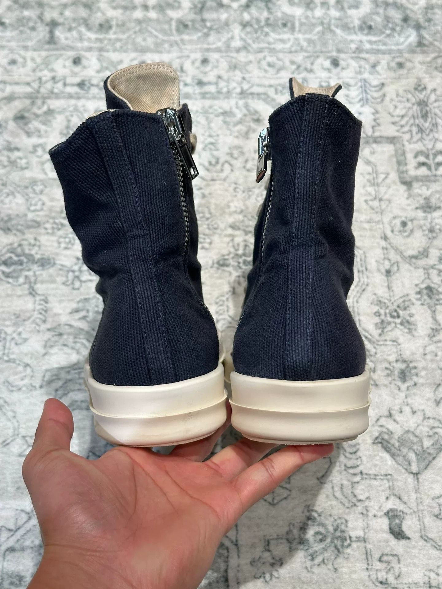 Rick Owens Drkshdw Rick Owens DRKSHDW Canvas High-Top Size US 7 / IT 37 - 6 Thumbnail
