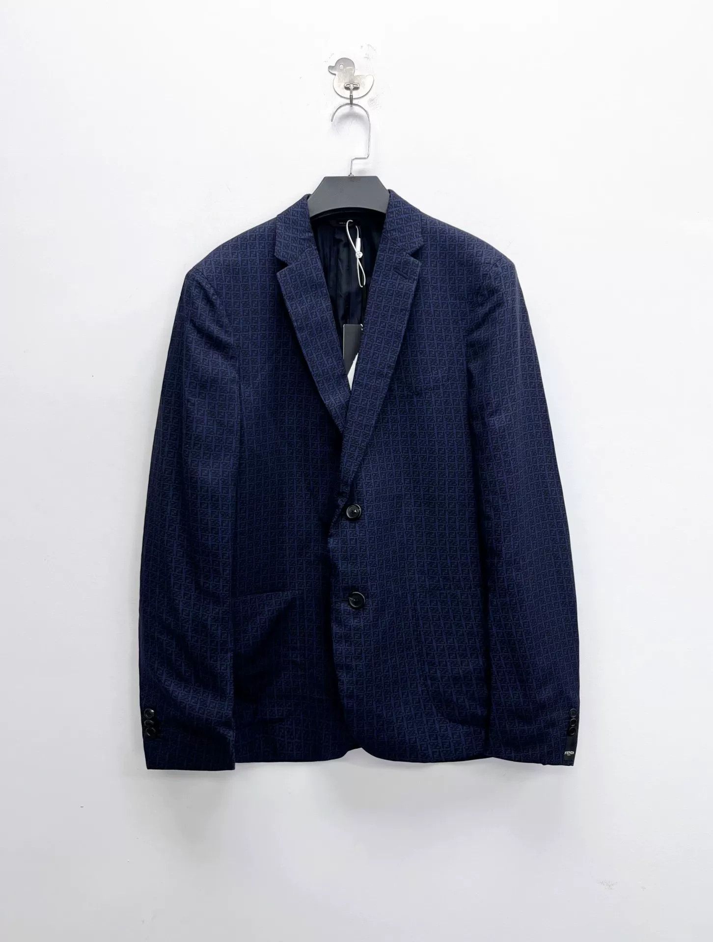 Fendi Fendi Double F Logo Blue Blazer Jacket Size US S / EU 44-46 / 1 - 2 Thumbnail
