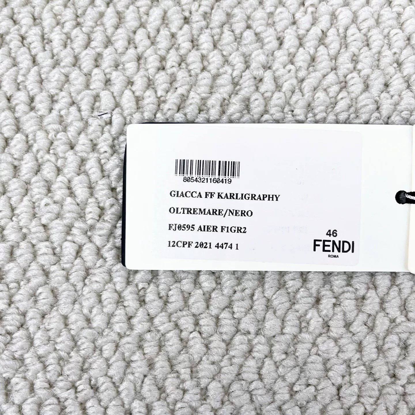Fendi Fendi Double F Logo Blue Blazer Jacket Size US S / EU 44-46 / 1 - 7 Thumbnail