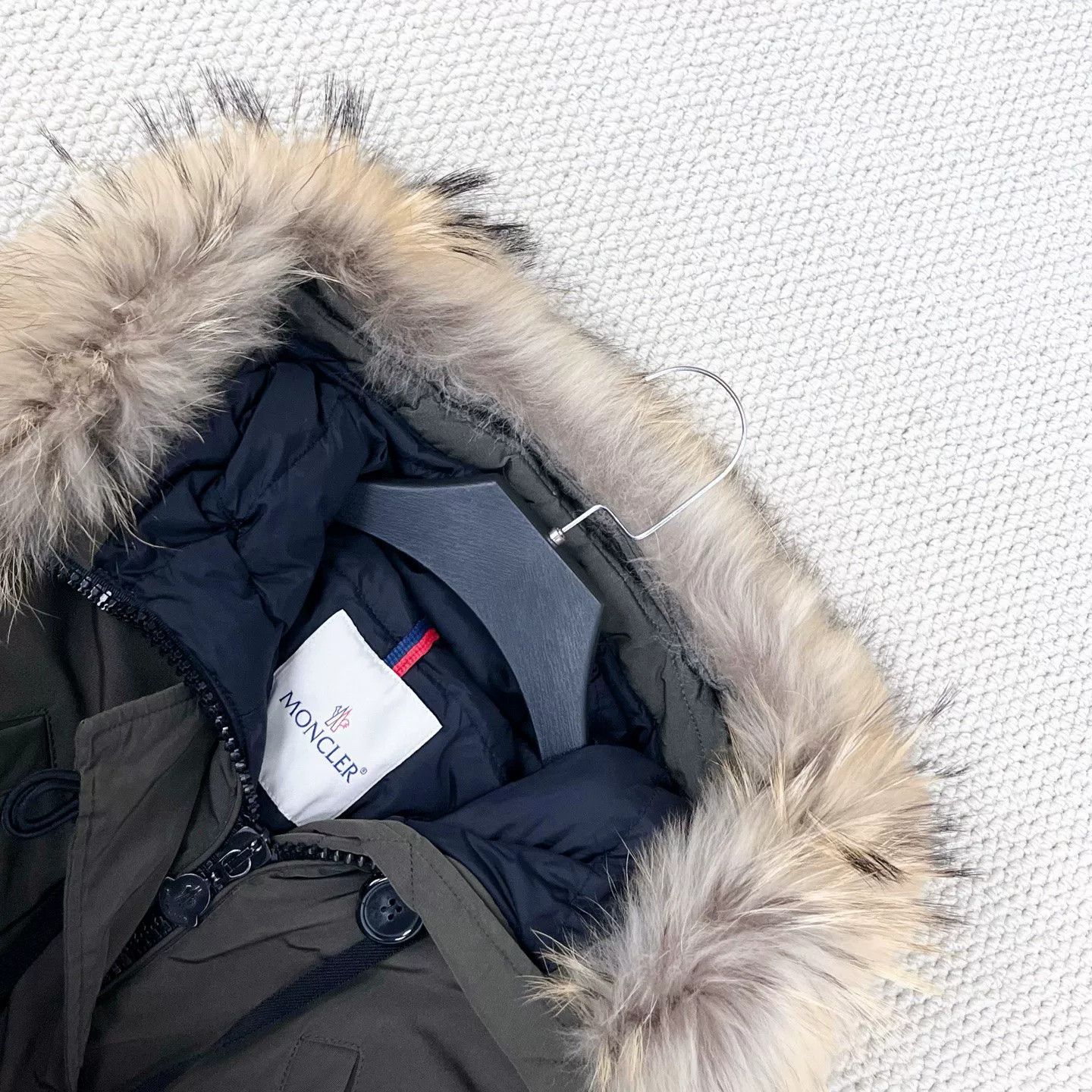 Moncler Moncler Green Fox Fur Collar Down Jacket Size S / US 4 / IT 40 - 3 Thumbnail
