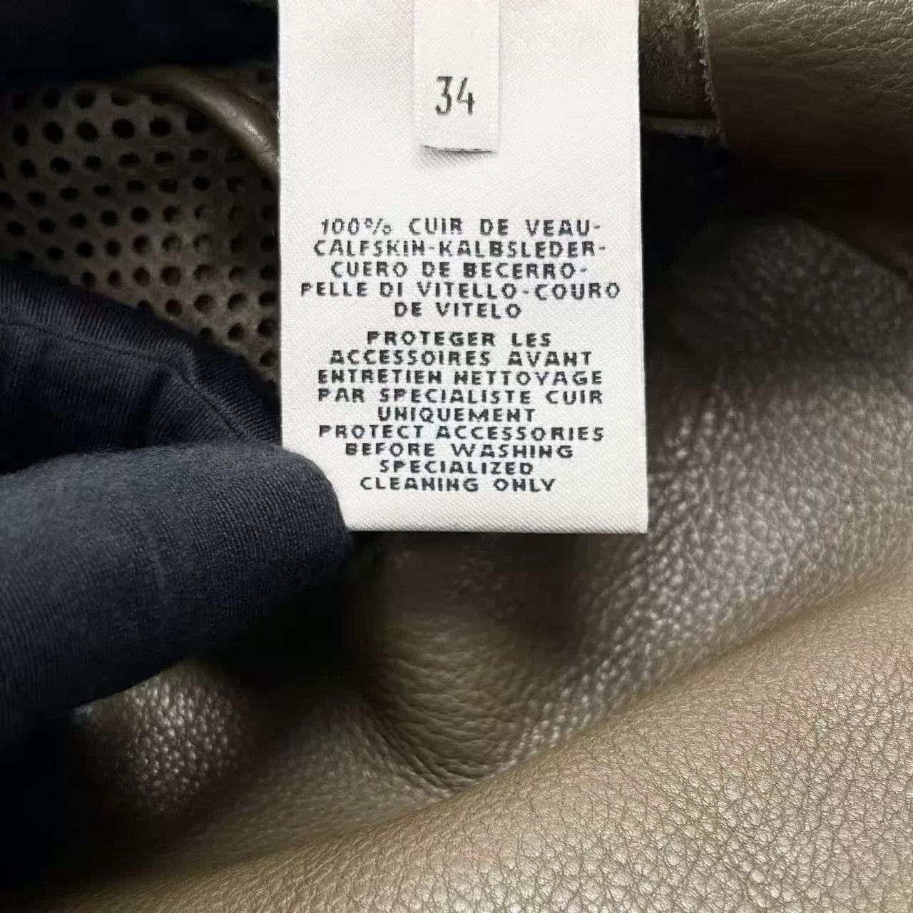 Hermes Hermes Olive Green Leather Jacket Size XXS / US 00 / IT 34 - 5 Thumbnail