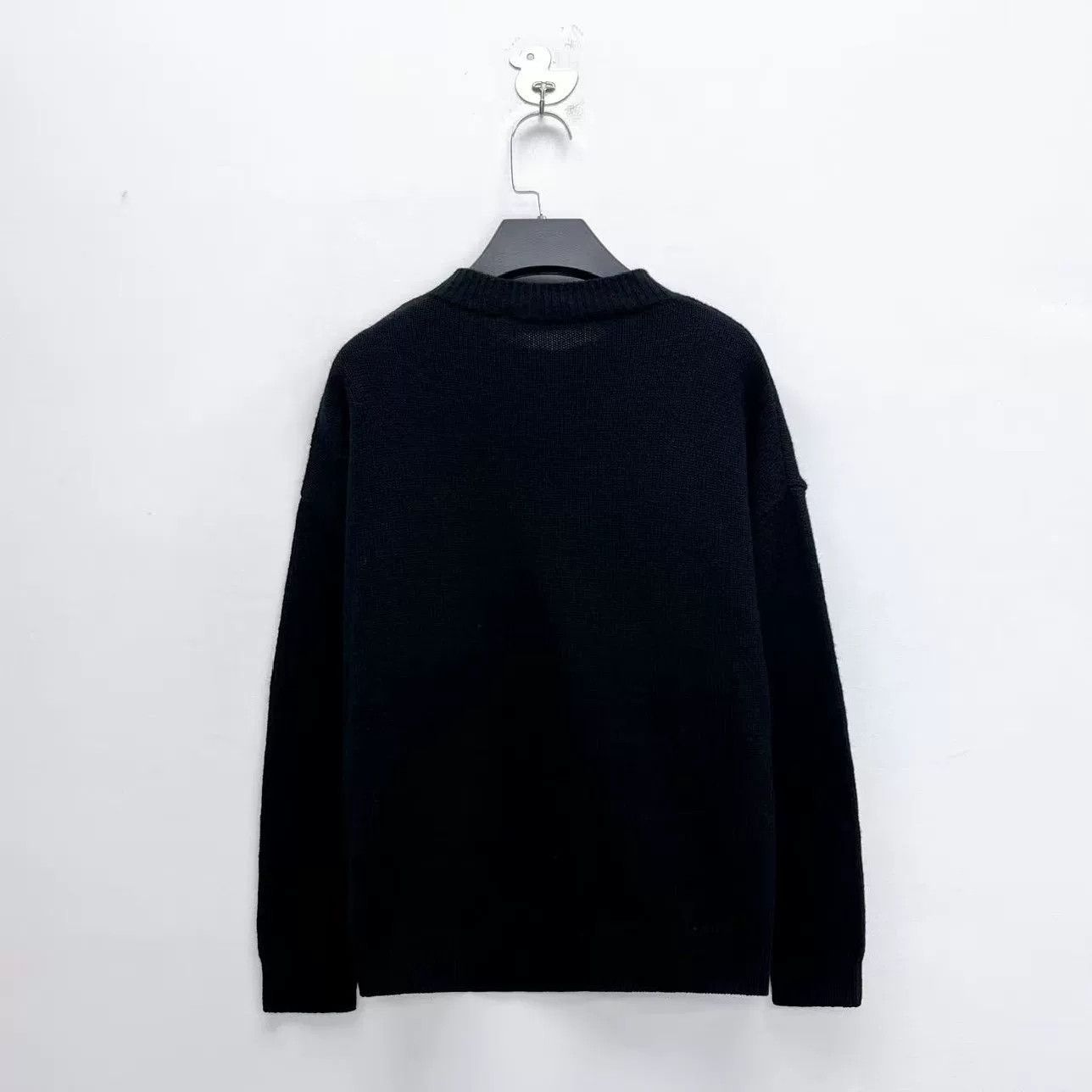 Dior Dior Black Cashmere Intarsia Knit Sweater Size XXS / US 00 / IT 34 - 2 Thumbnail