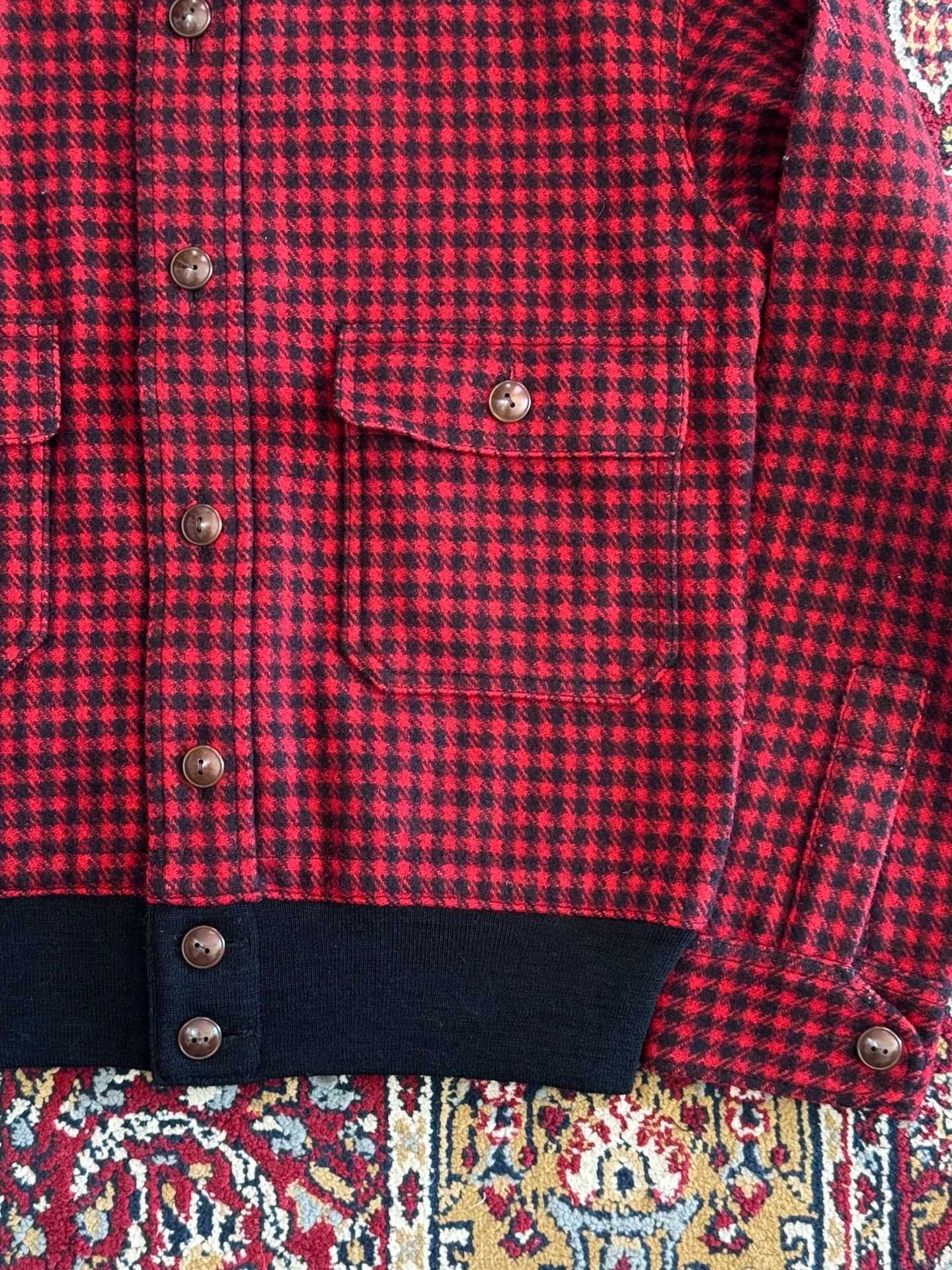 Vintage Wool Houndstooth Lumberjack Jacket Size US S / EU 44-46 / 1 - 4 Thumbnail