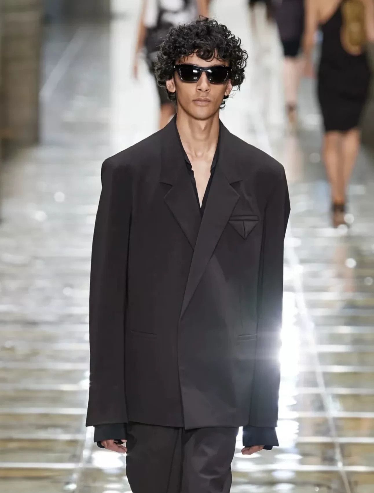 Bottega Veneta Bottega Veneta Black Wool Blazer Size US M / EU 48-50 / 2 - 9 Thumbnail