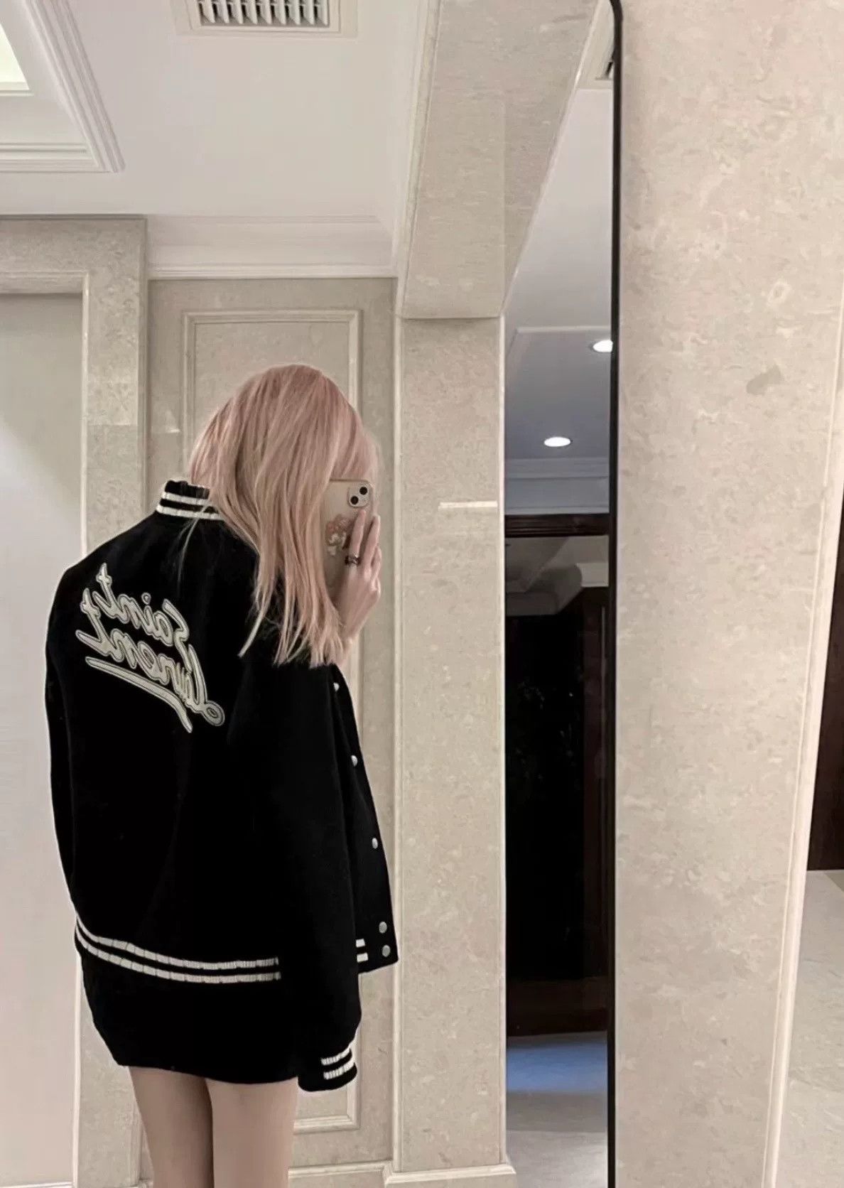 Saint Laurent Paris Saint Laurent Wool Baseball Jacket Back Logo Size US L / EU 52-54 / 3 - 9 Thumbnail