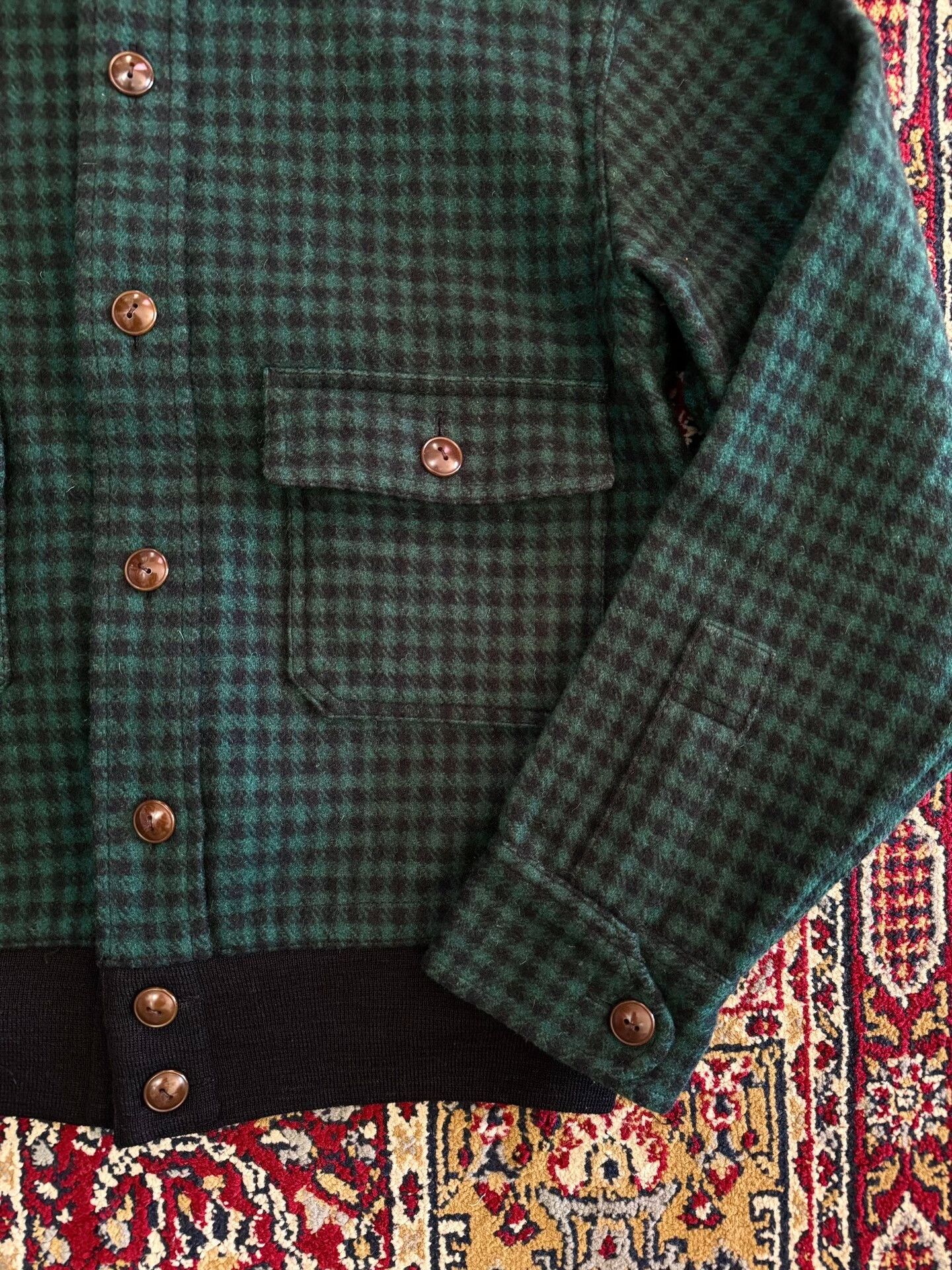 Vintage Wool Houndstooth Lumberjack Jacket Size US S / EU 44-46 / 1 - 4 Thumbnail