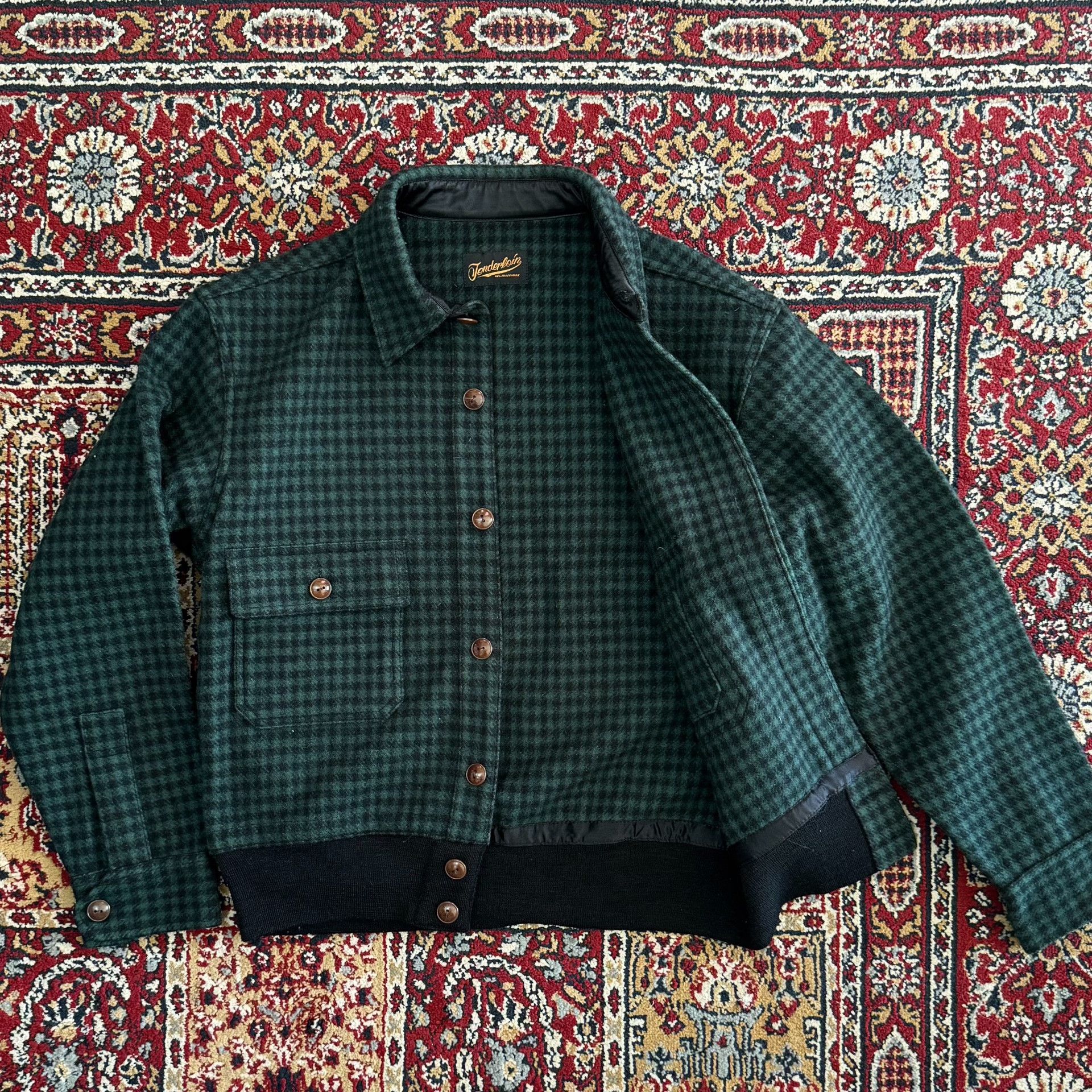 Vintage Wool Houndstooth Lumberjack Jacket Size US S / EU 44-46 / 1 - 2 Thumbnail