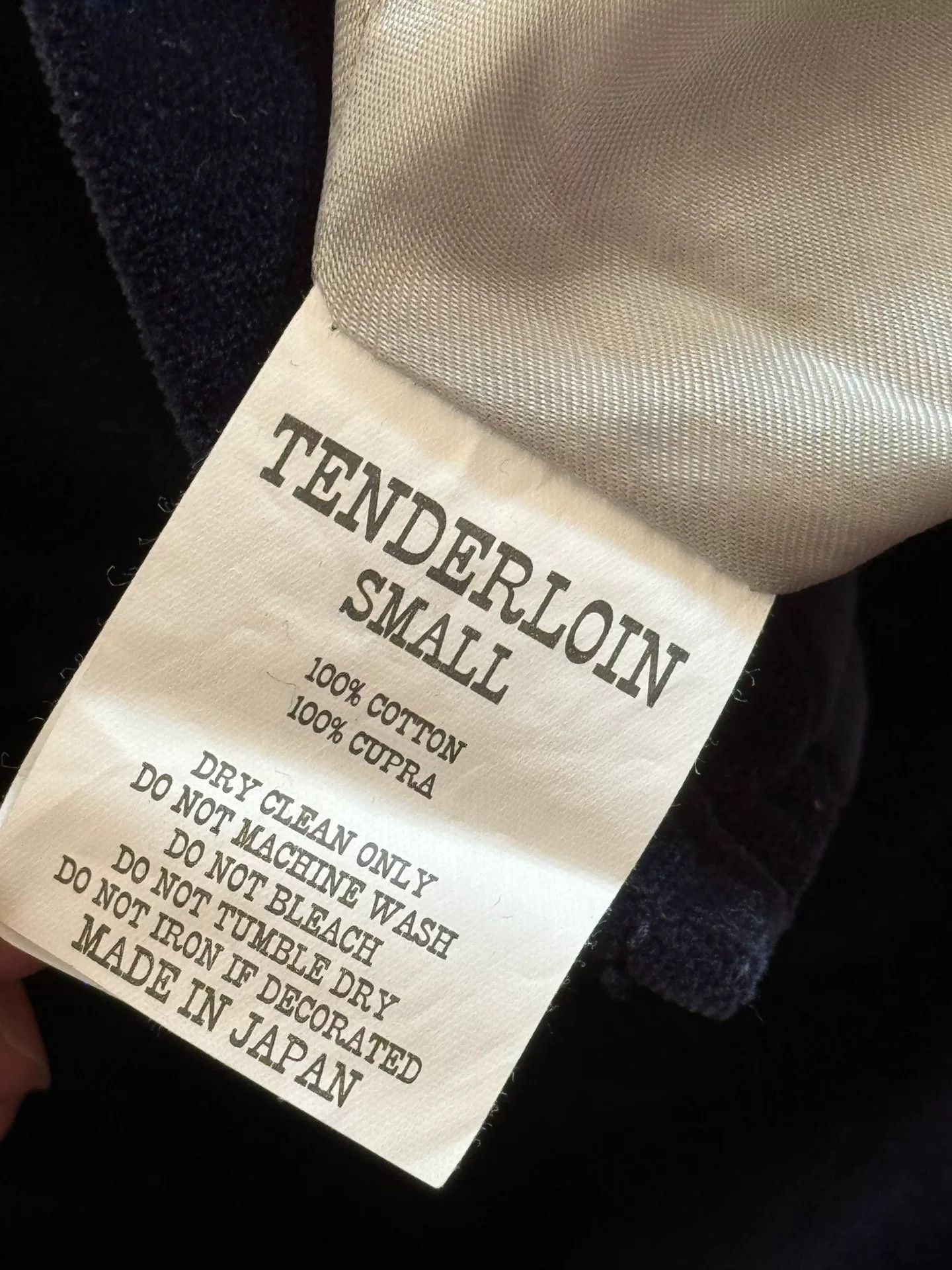 Tenderloin Tenderloin Navy Blue Velvet Coach Jacket Size US S / EU 44-46 / 1 - 6 Thumbnail