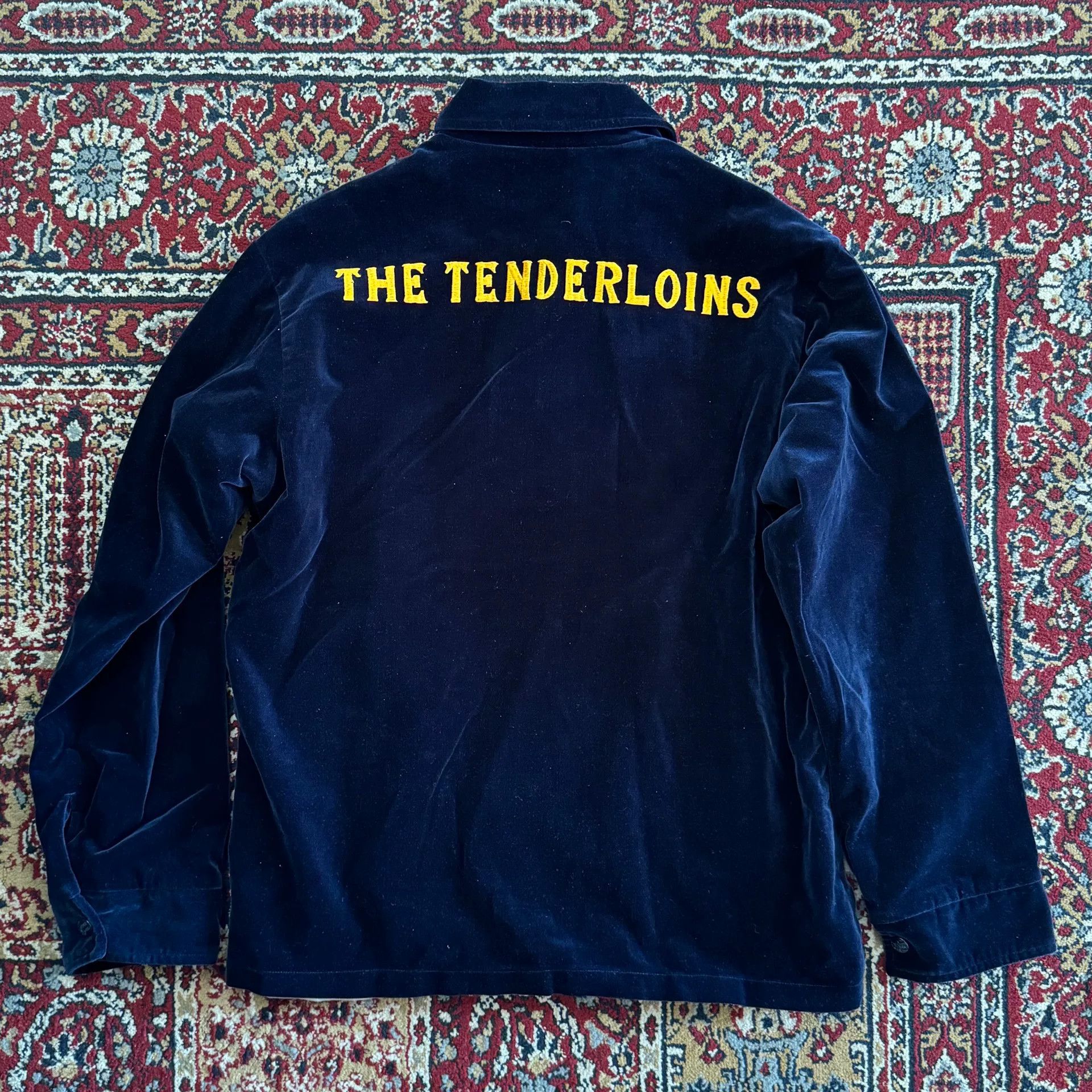 Tenderloin Tenderloin Navy Blue Velvet Coach Jacket Size US S / EU 44-46 / 1 - 4 Thumbnail