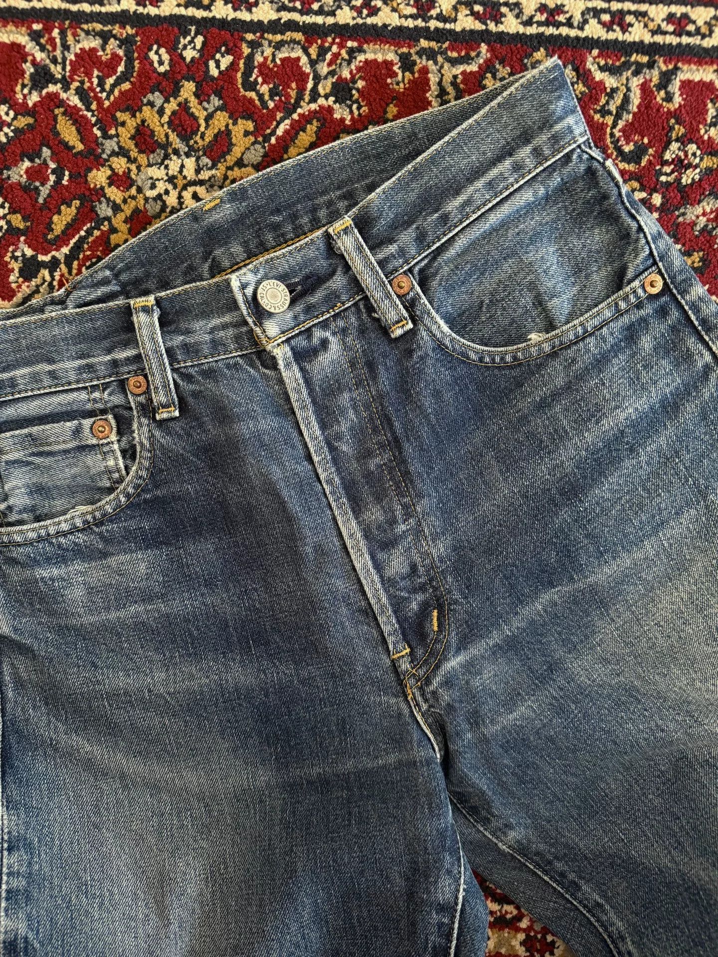 Vintage Vintage Levis 503 Distressed Jeans Size US 28 / EU 44 - 4 Thumbnail