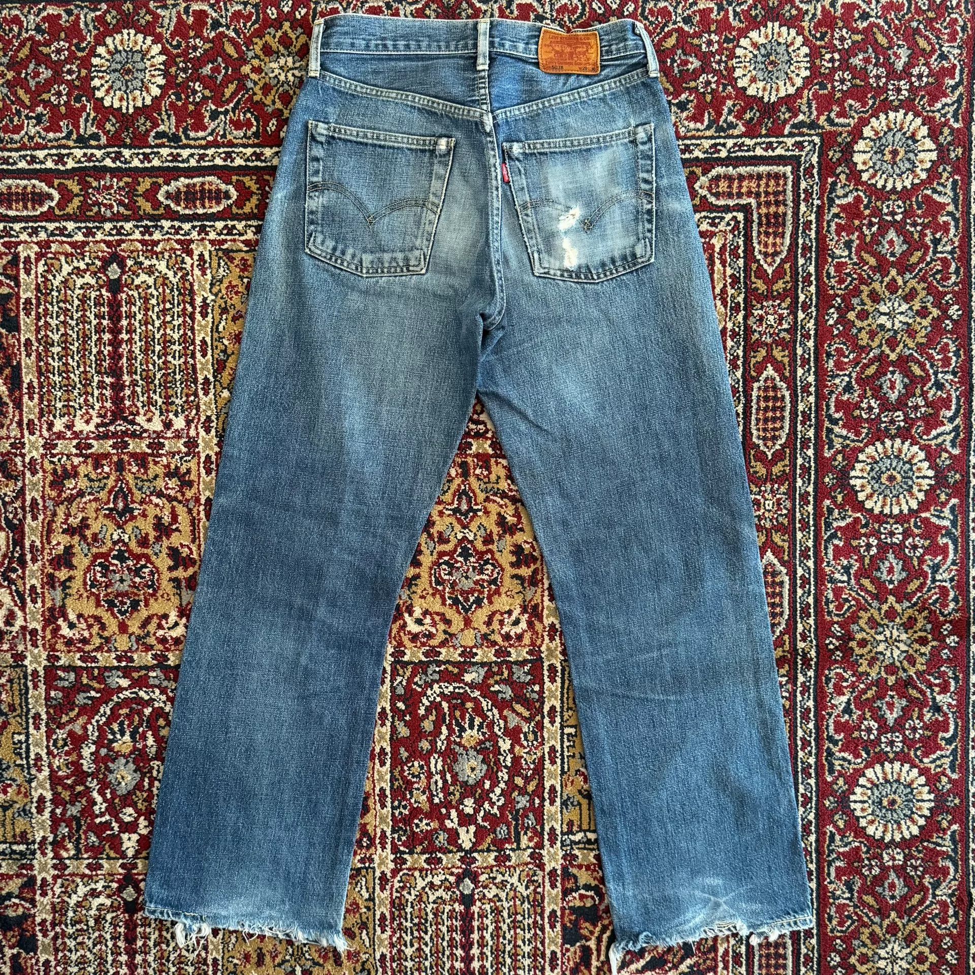 Vintage Vintage Levis 503 Distressed Jeans Size US 28 / EU 44 - 5 Thumbnail