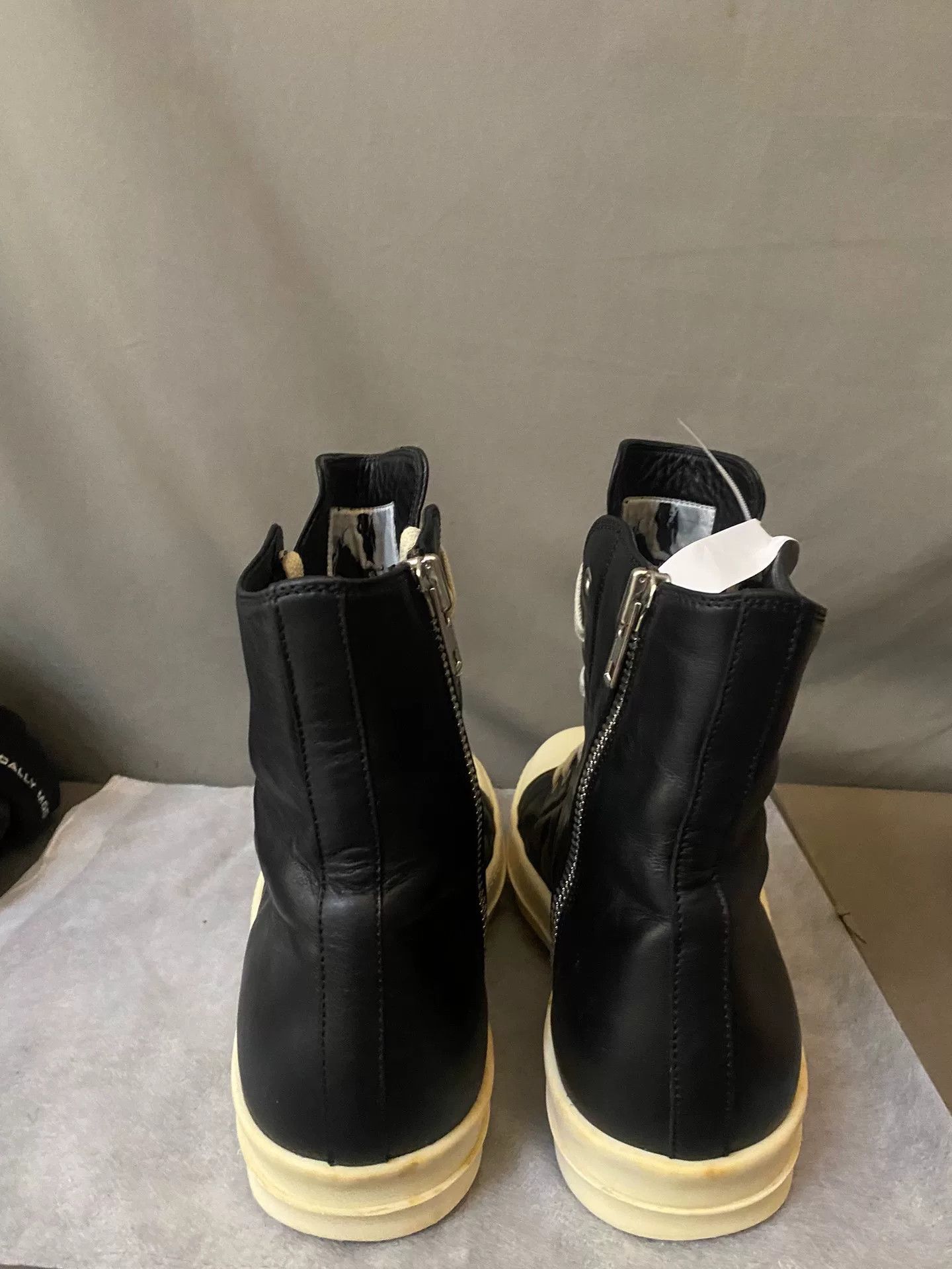 Rick Owens Rick Owens High-Top Leather Sneakers Size US 7 / EU 40 - 4 Thumbnail