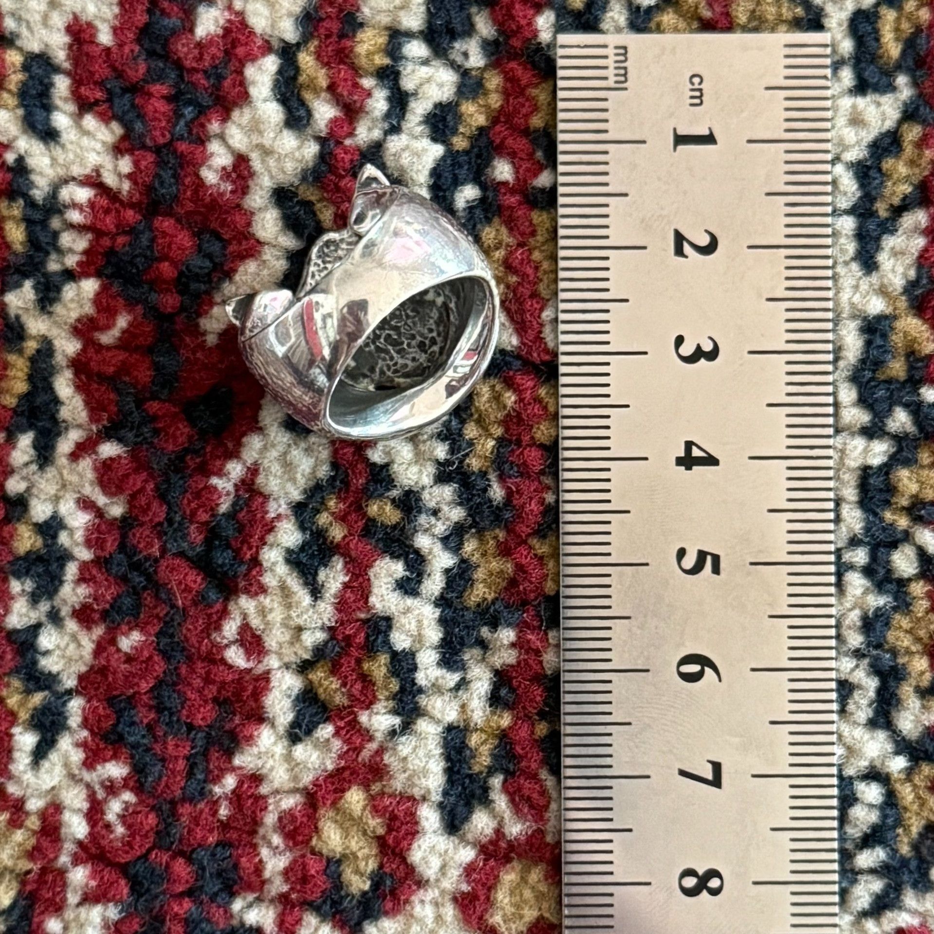 Vintage Vintage American Handmade 3D Horseshoe 925 Silver Ring Size ONE SIZE - 6 Thumbnail