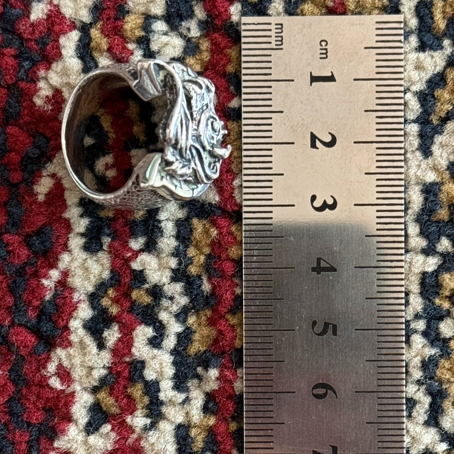 Vintage Vintage American Handmade 3D Horseshoe 925 Silver Ring Size ONE SIZE - 7 Thumbnail