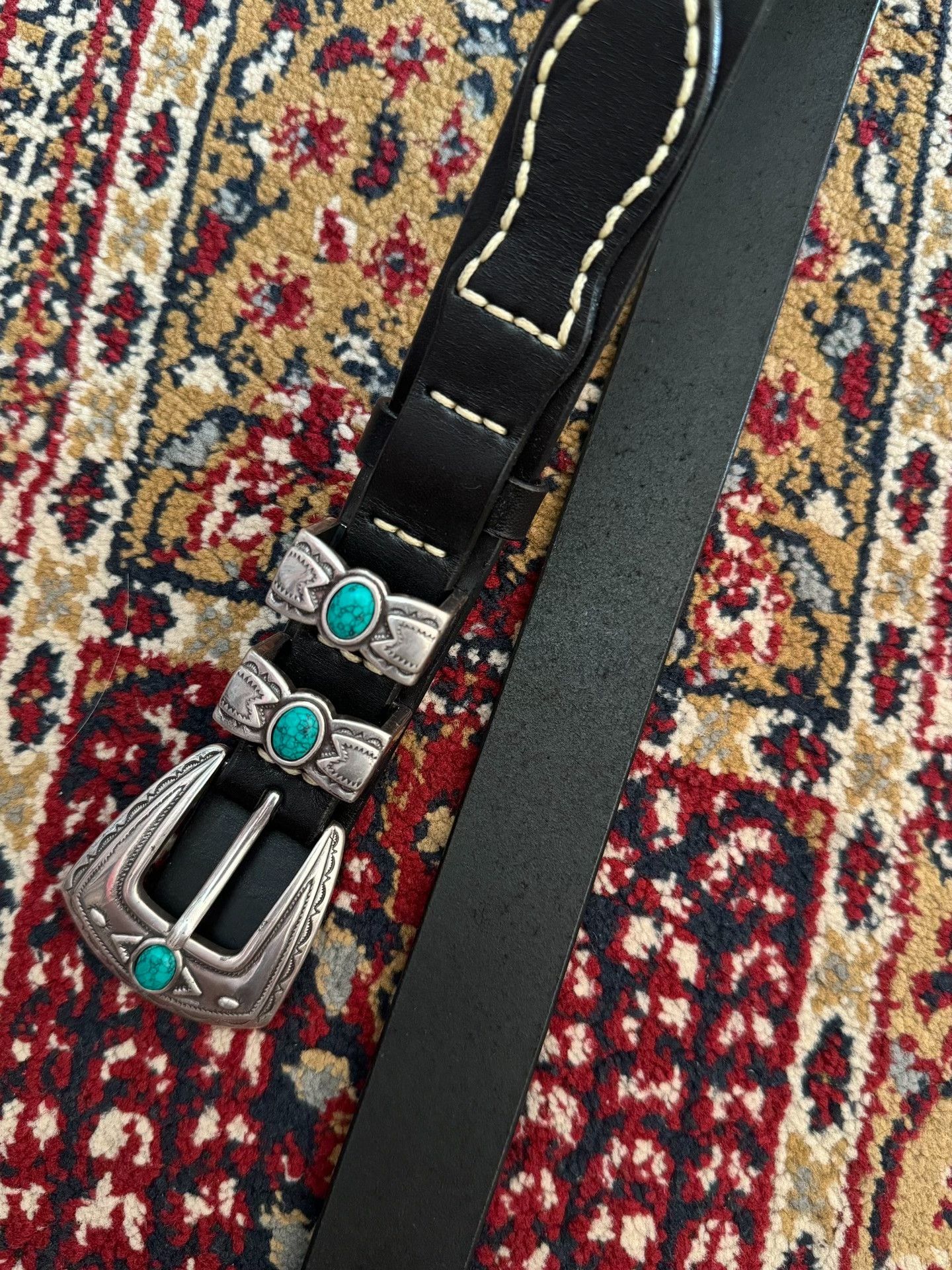 Vintage Vintage Turquoise American Western Belt Size ONE SIZE - 4 Thumbnail