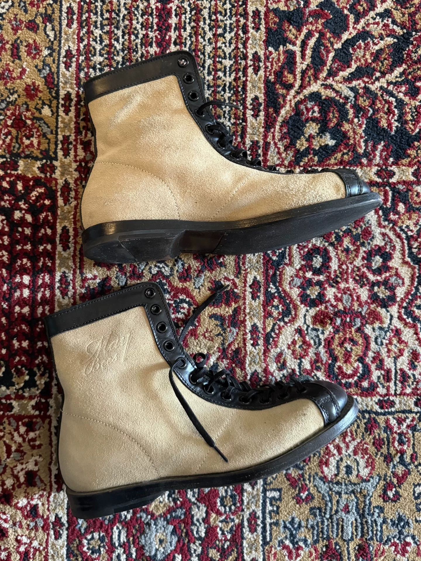 Vintage Goodyear Suede Retro Motorcycle Boots Size US 6 / IT 36 - 4 Thumbnail