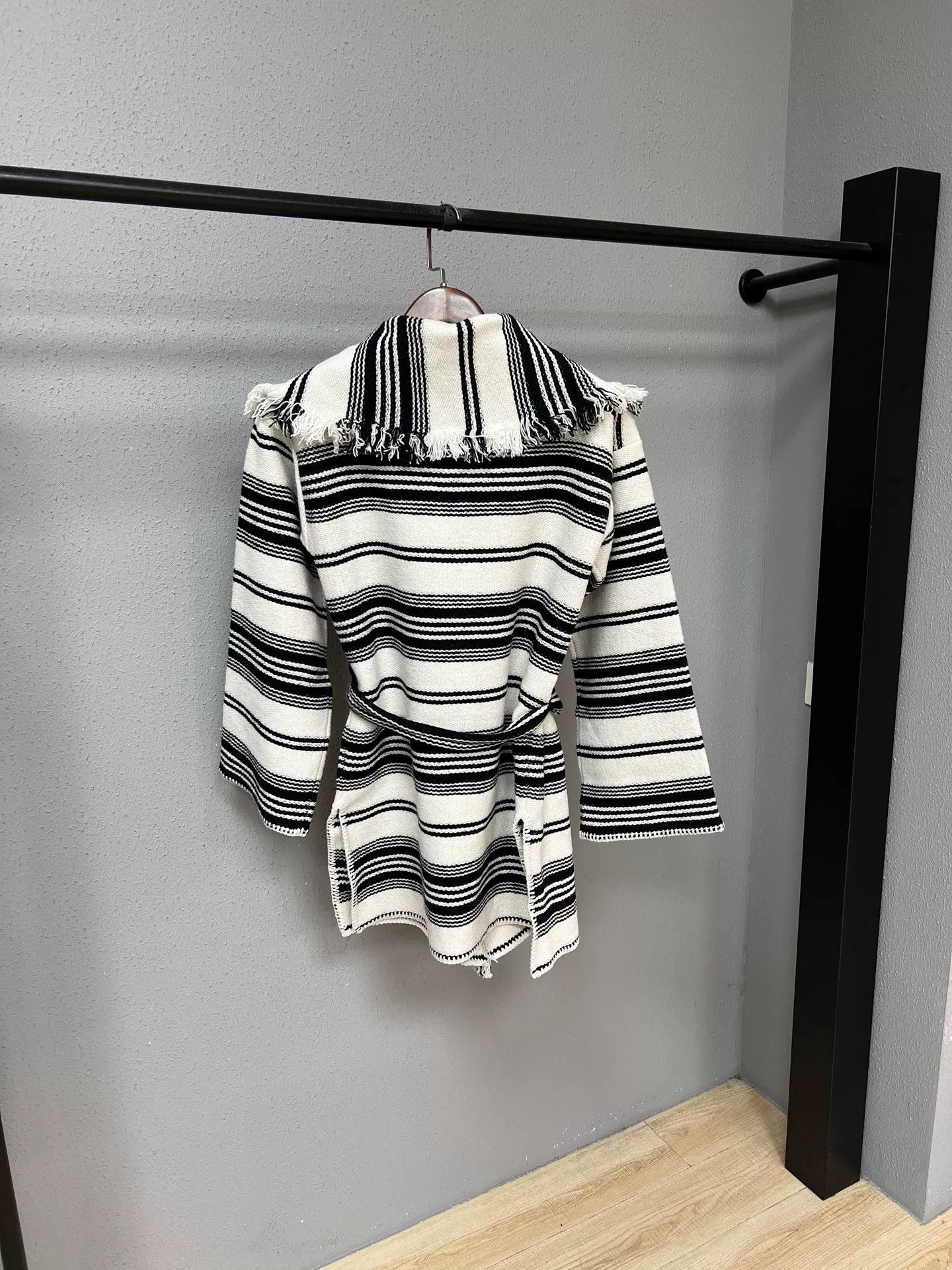 Dior Dior Striped Fringe Knit Cardigan Size XXS / US 00 / IT 34 - 2 Thumbnail