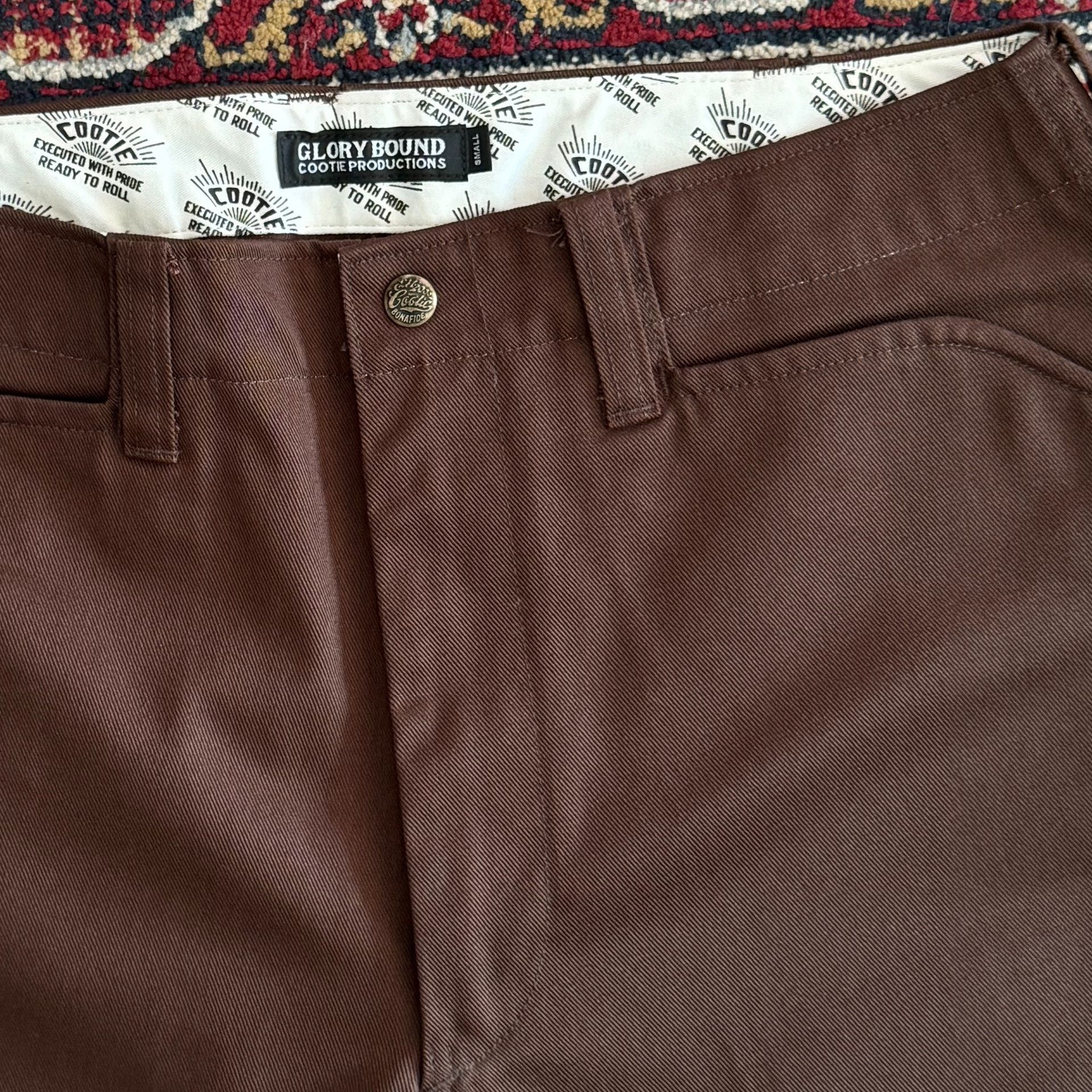 Japanese Brand COOTIE PRODUCTIONS Brown Cargo Pants Size US 32 / EU 48 - 3 Thumbnail