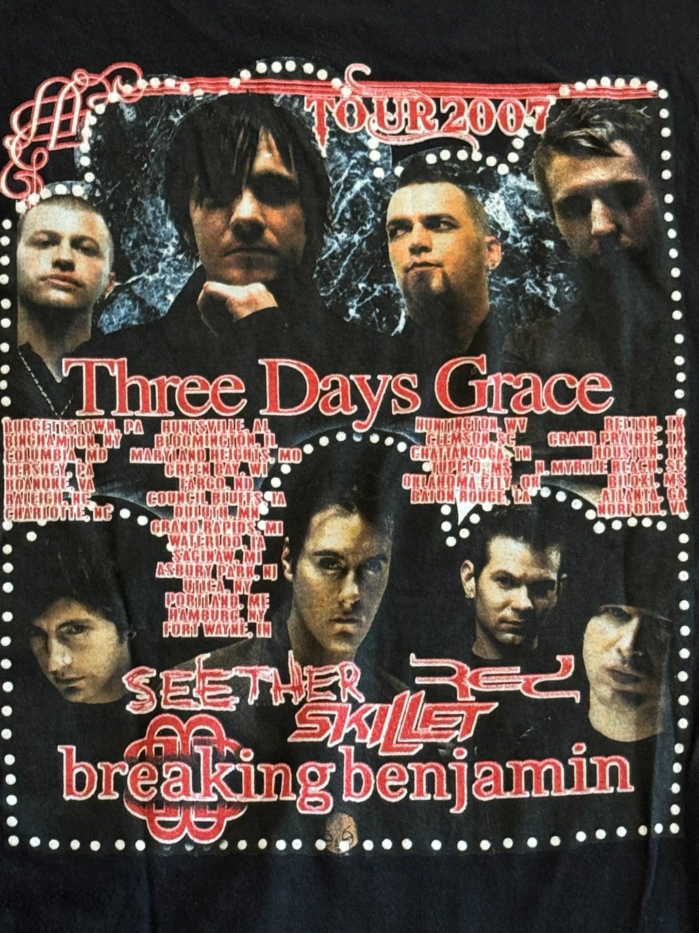 Vintage Vintage Three Days Grace Tee Size US XL / EU 56 / 4 - 5 Thumbnail