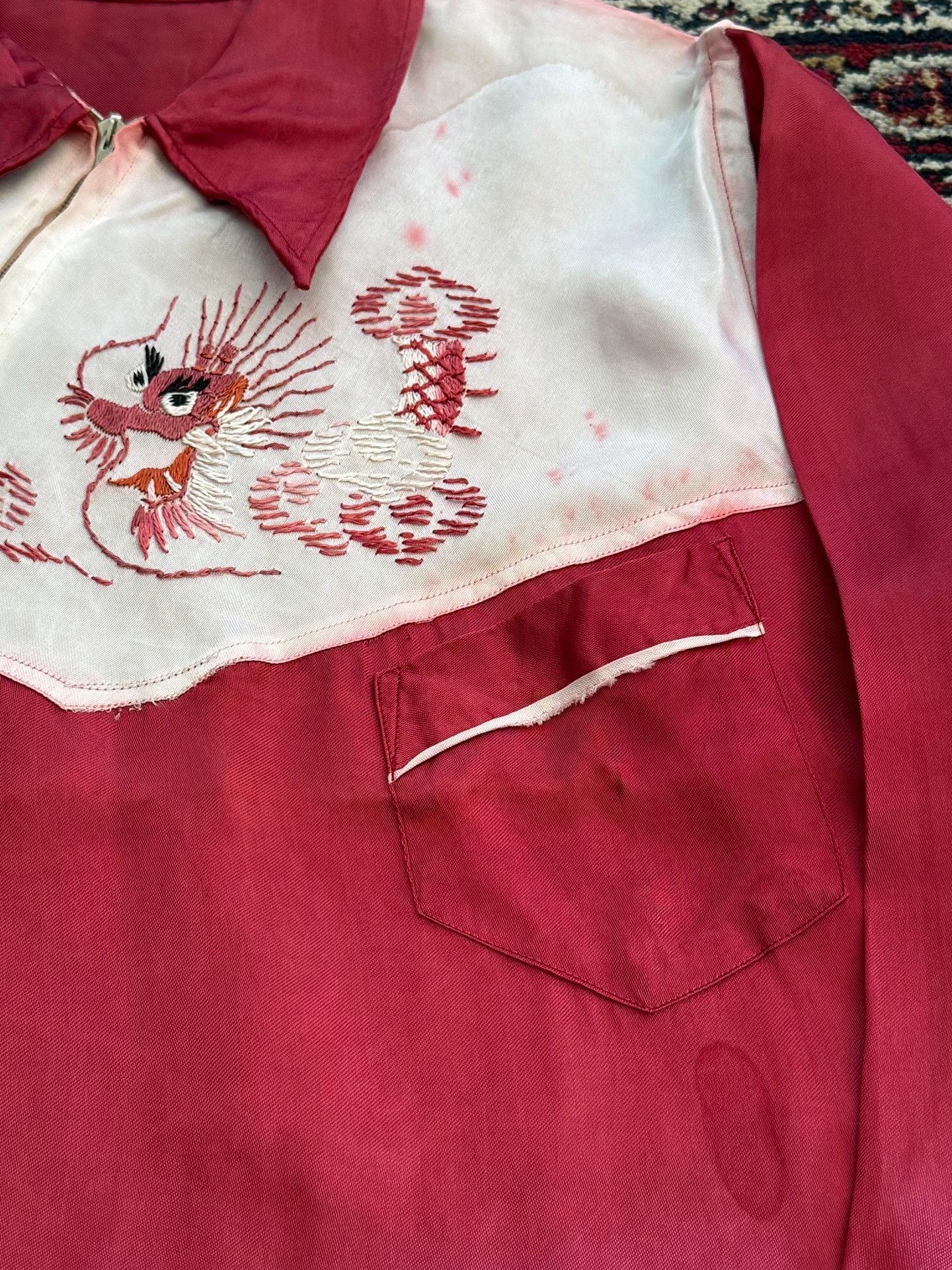 Vintage Vintage 40-50s Western Embroidered Shirt Size US S / EU 44-46 / 1 - 3 Thumbnail