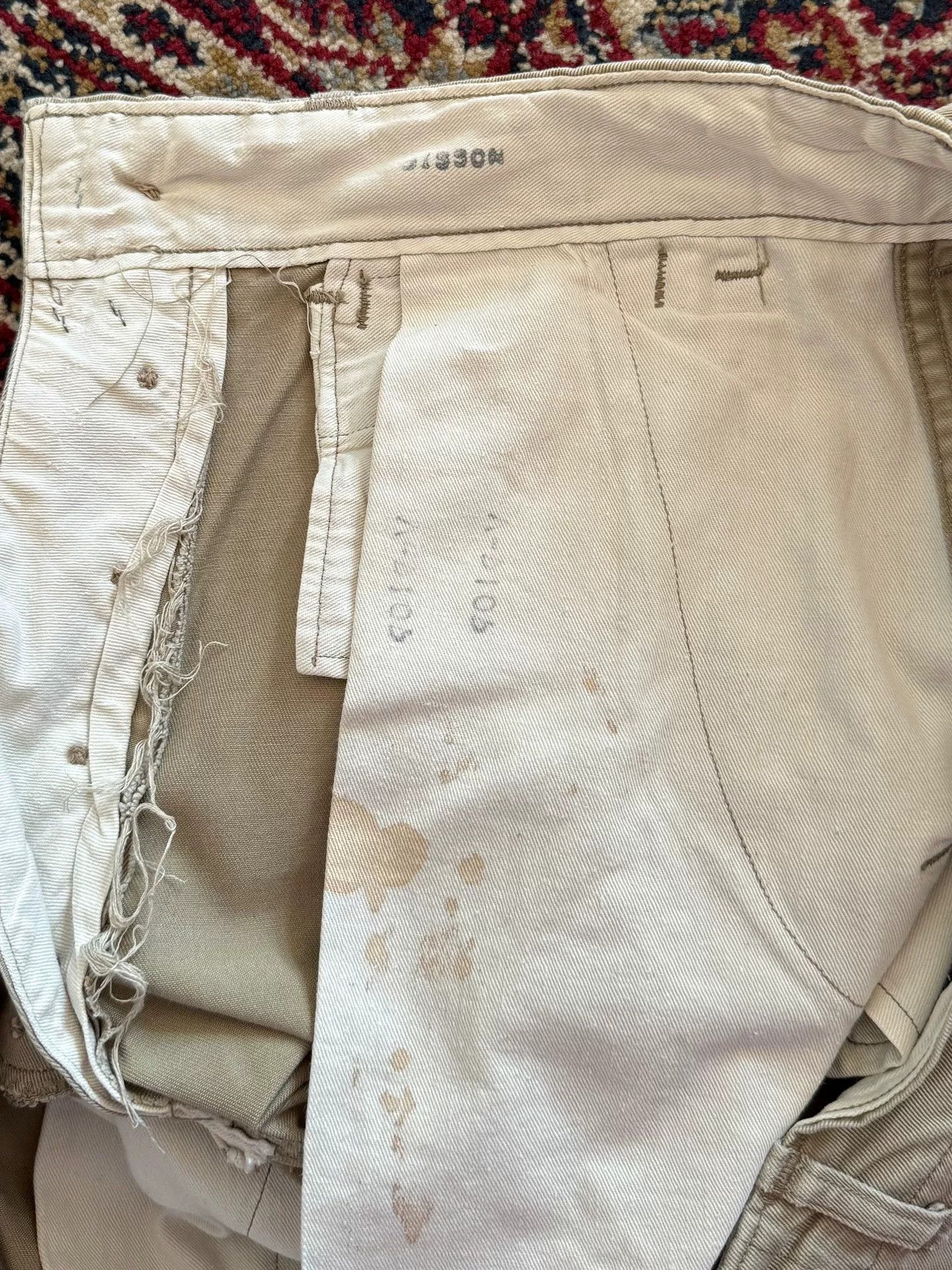 Vintage Vintage 50s US Army Chino Pants Size US 26 / EU 42 - 8 Thumbnail