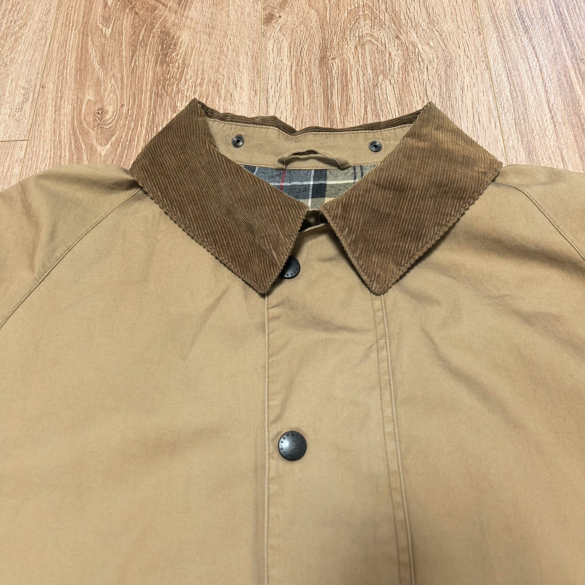 Vintage Vintage Barbour Beaufort Waxless Jacket Size US XL / EU 56 / 4 - 4 Thumbnail