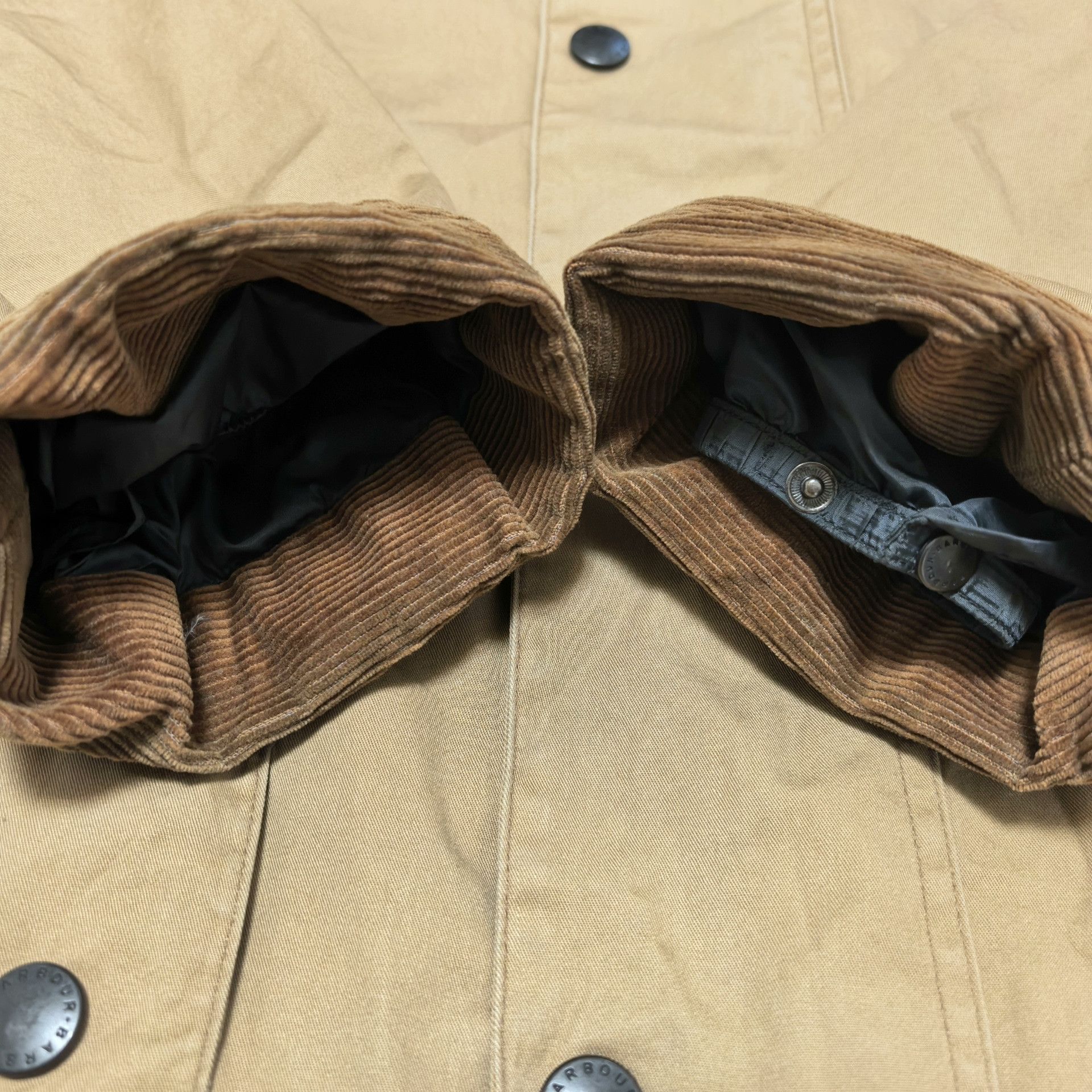 Vintage Vintage Barbour Beaufort Waxless Jacket Size US XL / EU 56 / 4 - 5 Thumbnail
