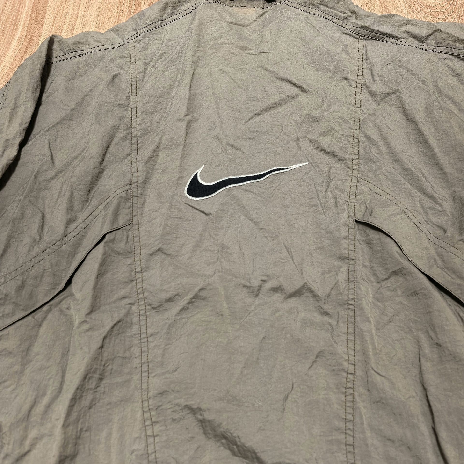 Vintage 90s Vintage Nike Metallic Nylon Jacket Size US L / EU 52-54 / 3 - 3 Thumbnail