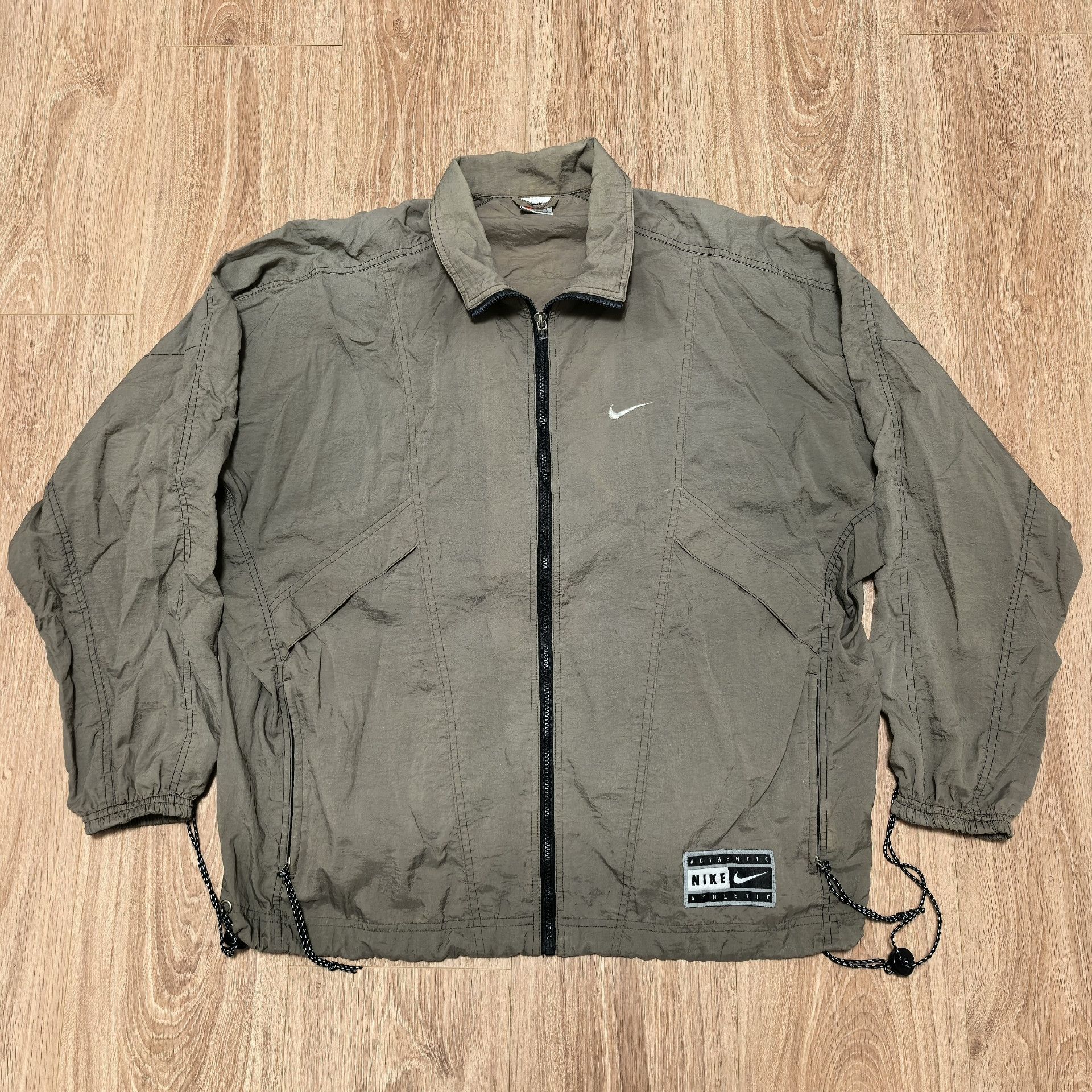 Vintage 90s Vintage Nike Metallic Nylon Jacket Size US L / EU 52-54 / 3 - 2 Thumbnail