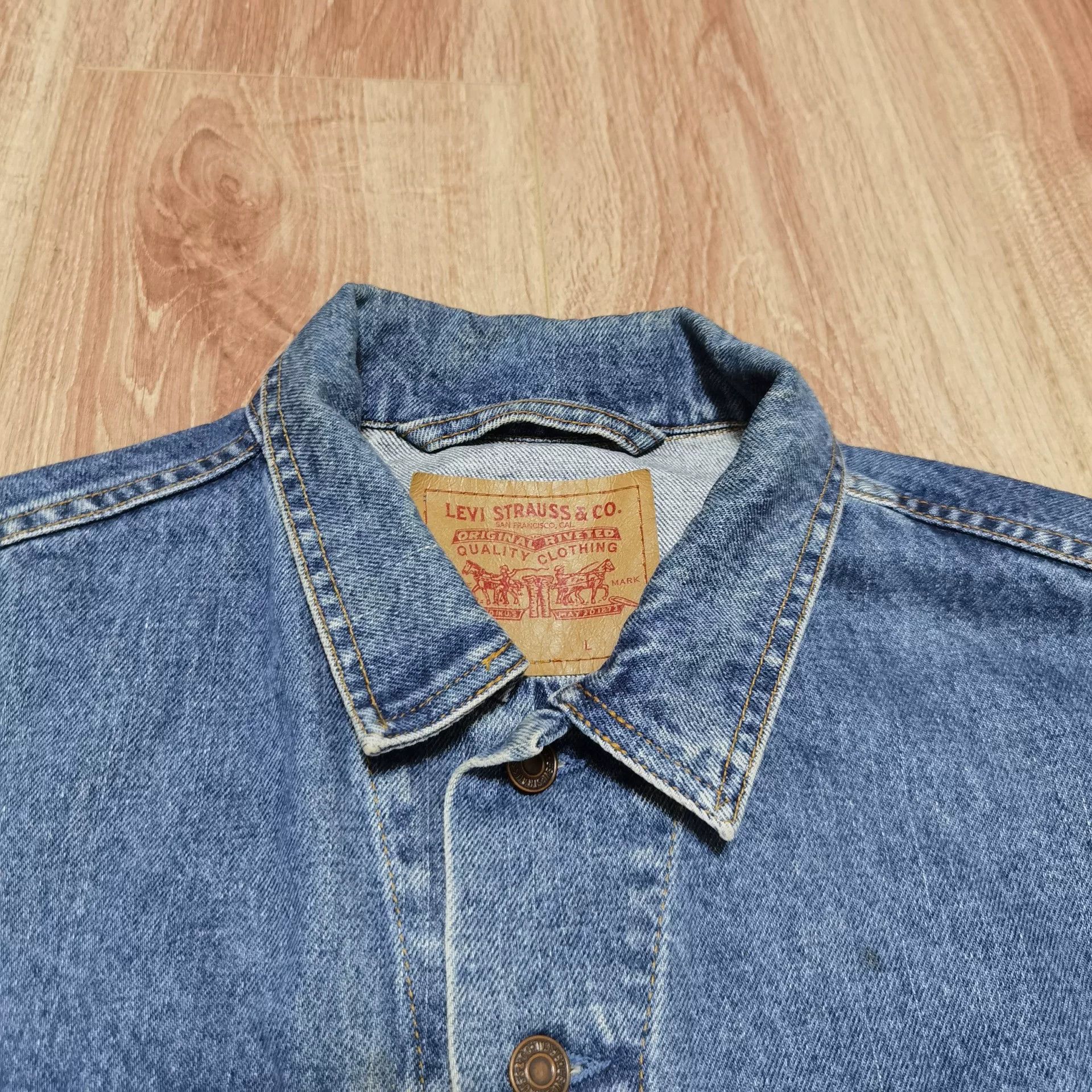 Vintage Vintage Levi's 90s Denim Jacket Size US L / EU 52-54 / 3 - 5 Thumbnail