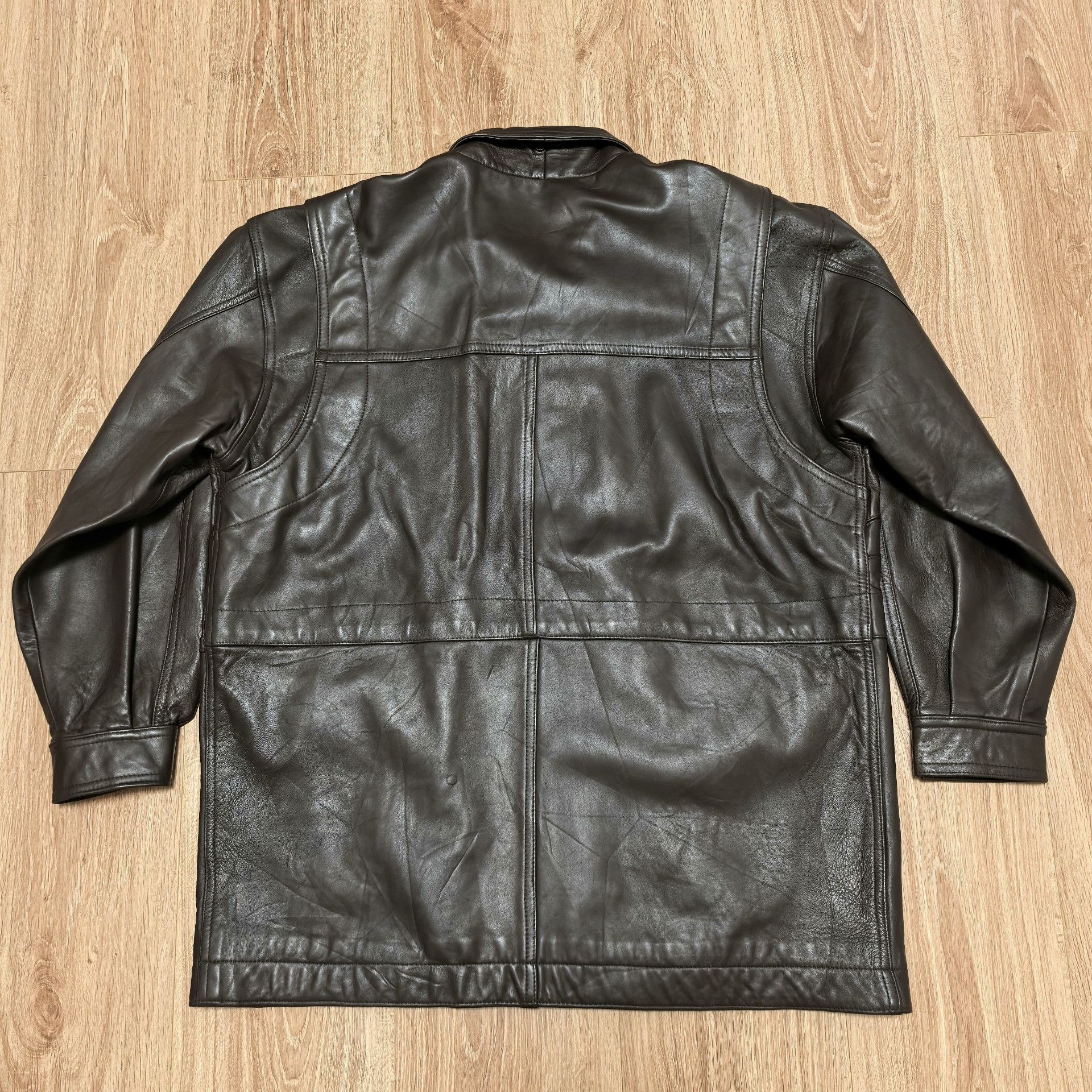 Vintage FLORENCE Sheepskin Moto Leather Jacket Size US M / EU 48-50 / 2 - 2 Thumbnail