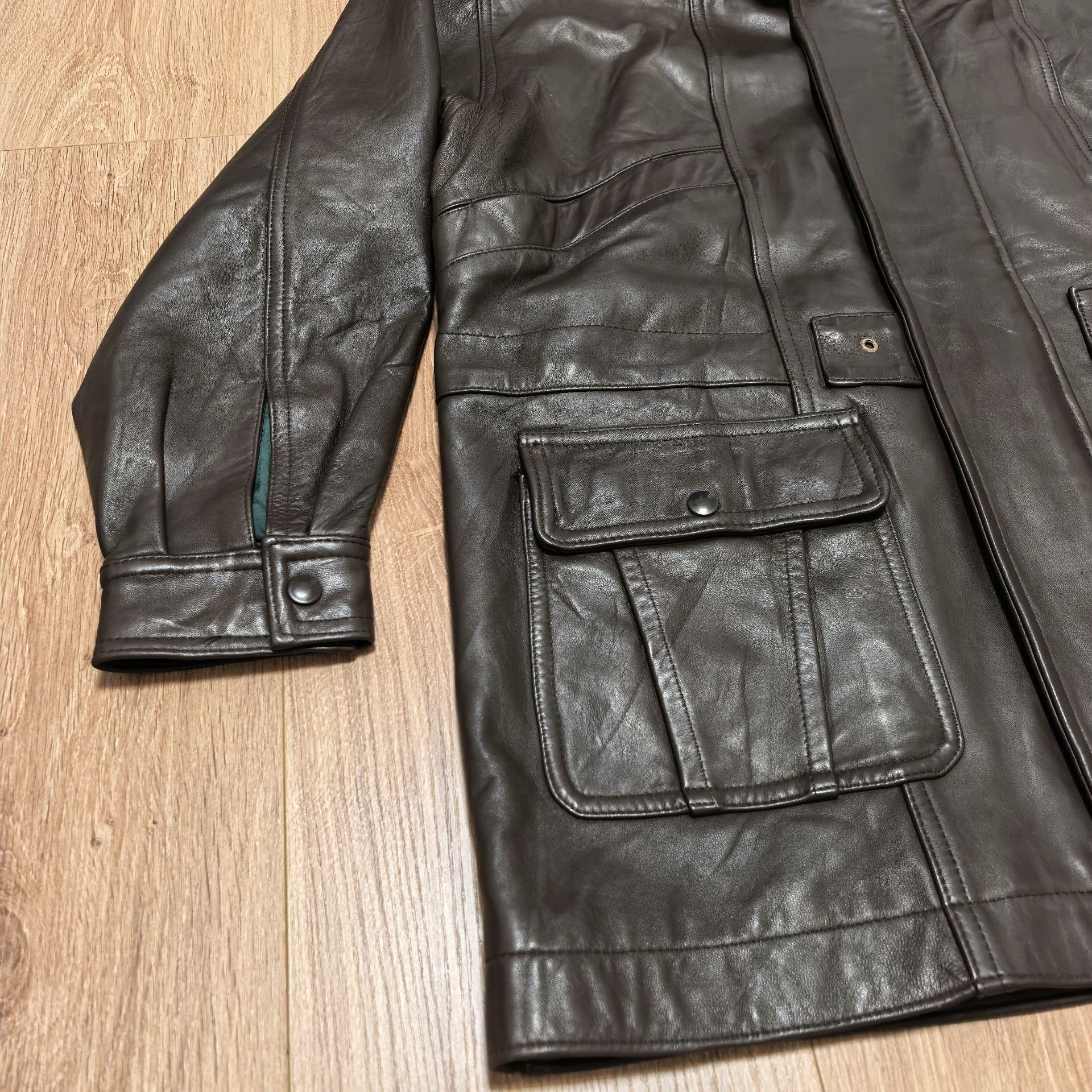 Vintage FLORENCE Sheepskin Moto Leather Jacket Size US M / EU 48-50 / 2 - 4 Thumbnail
