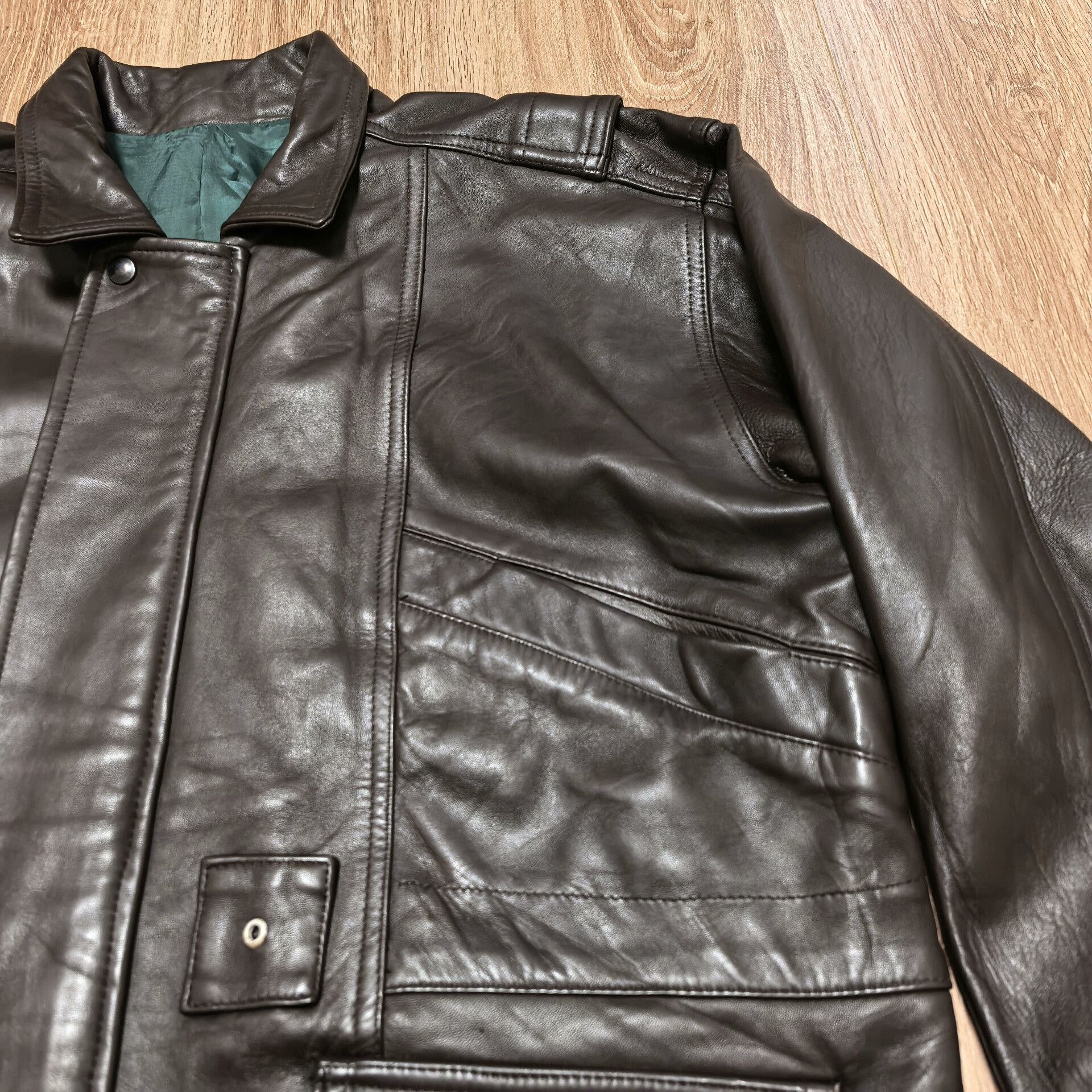 Vintage FLORENCE Sheepskin Moto Leather Jacket Size US M / EU 48-50 / 2 - 3 Thumbnail