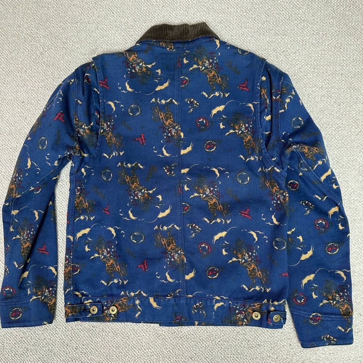 Vintage Calee Denim Pattern Western Jacket Size US M / EU 48-50 / 2 - 2 Thumbnail